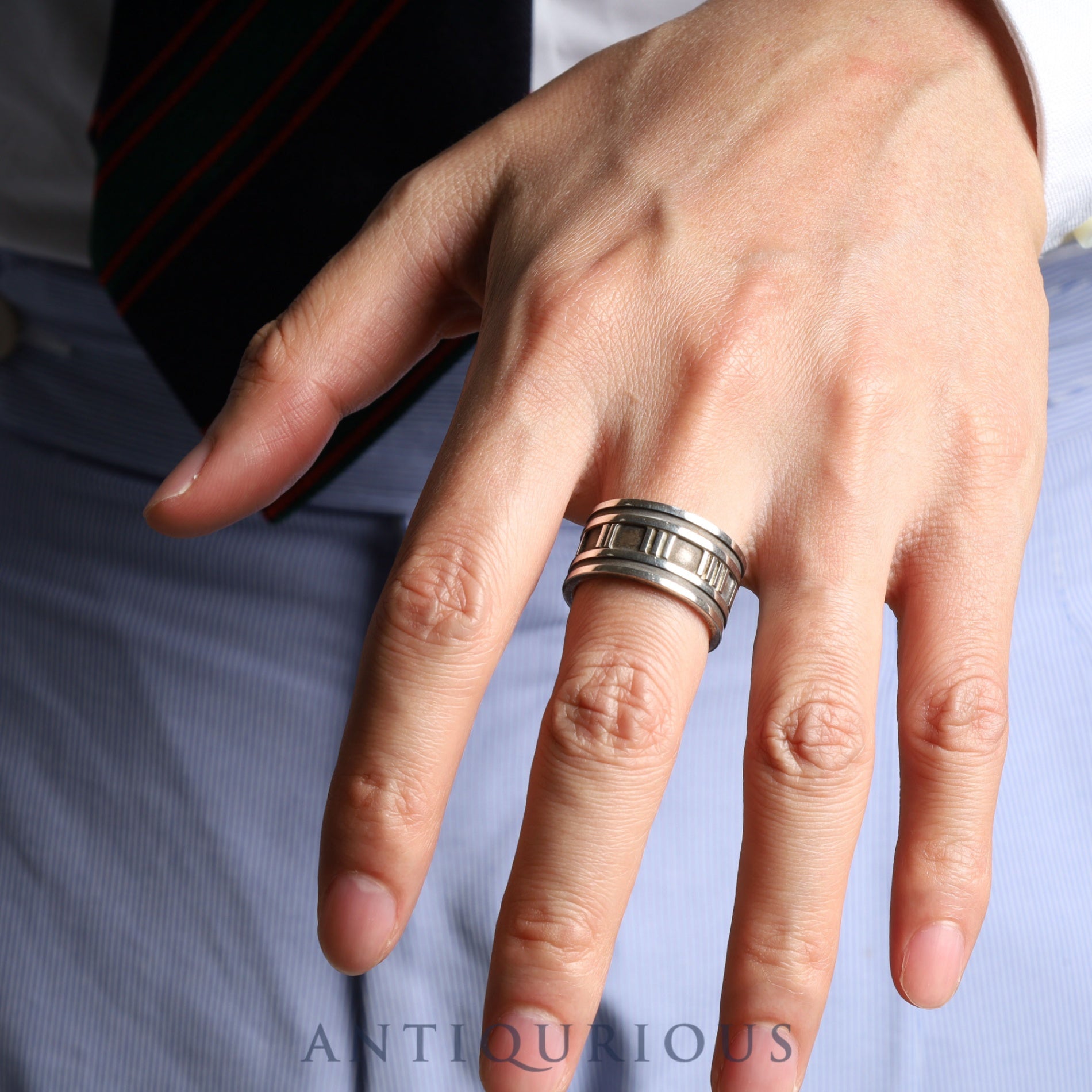 ティファニー リング アトラス ワイド SV925 1995刻 約19.5号