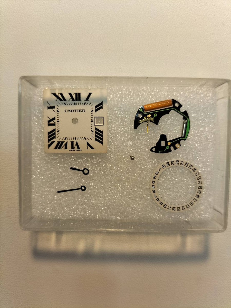 Cartier Tank Française MM W51011Q3/2465 Quartz Caliber 175N Stainless Steel White Roman Dial Box Booklet Warranty (2005) Overhauled