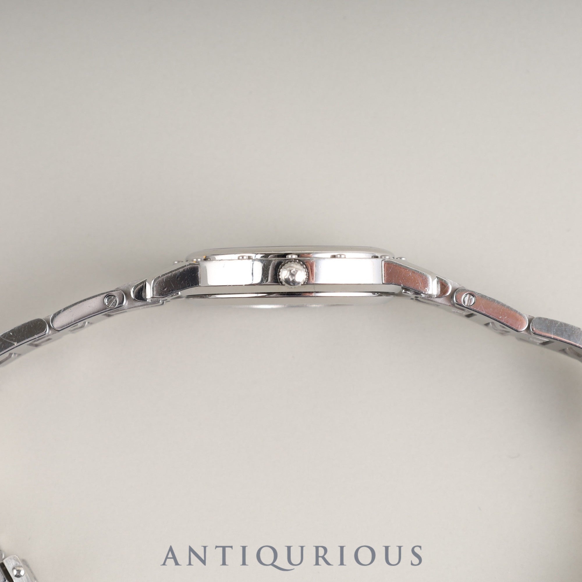 エルメス クリッパーオーバル CO1.210 クォーツ Cal.976.001 SS SS ホワイトギョーシェ文字盤 オーバーホール済み