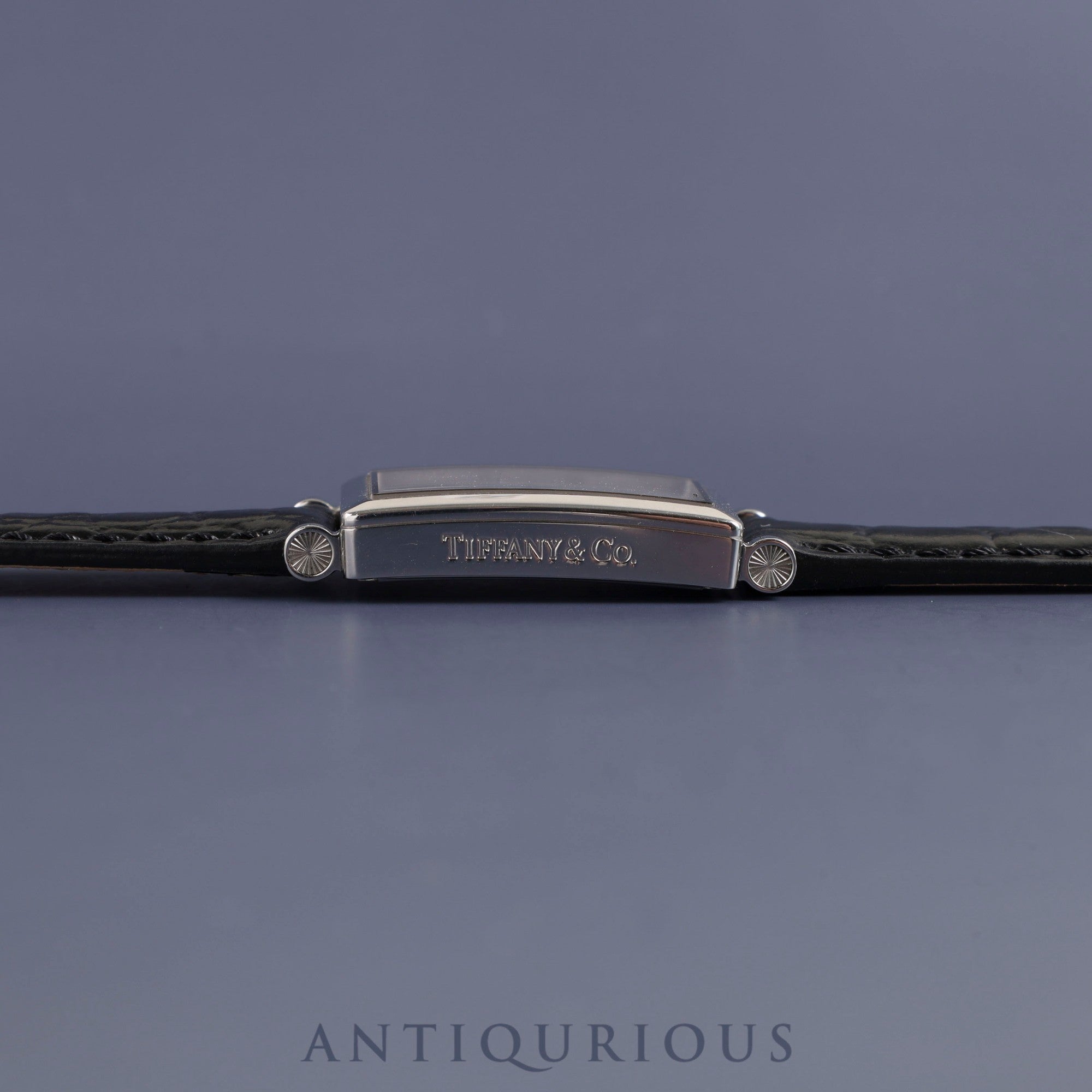 ティファニー ギャラリー Z3000.10.10A21A68A クォーツ Cal.976.001 SS 革 純正バックル(SS)シルバー文字盤 箱 保証書(2013年)オーバーホール済み
