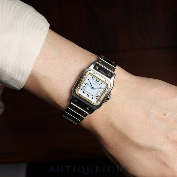 カルティエ サントス ガルベ LM 2961 自動巻き SS/YG  SS/YG  ホワイトローマン文字盤 カルティエブティックにてコンプリートサービス済み