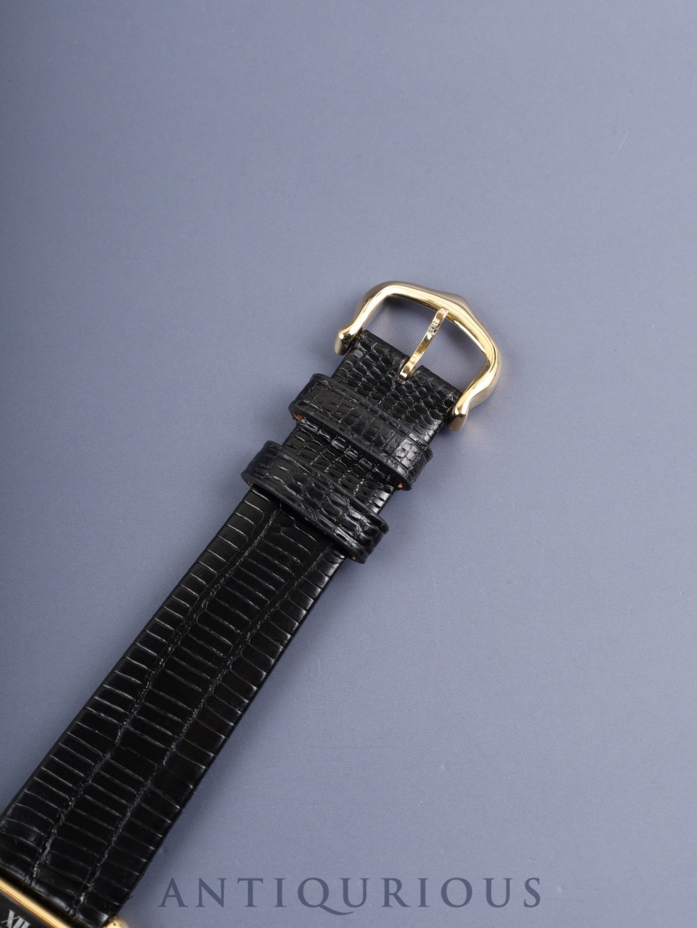 カルティエ マストタンク LM 手巻き Cal.78-1 SV925 革 純正ピンバックル(GP)ブラックローマン文字盤(SWISS表記) オーバーホール済み 新品仕上げ済み