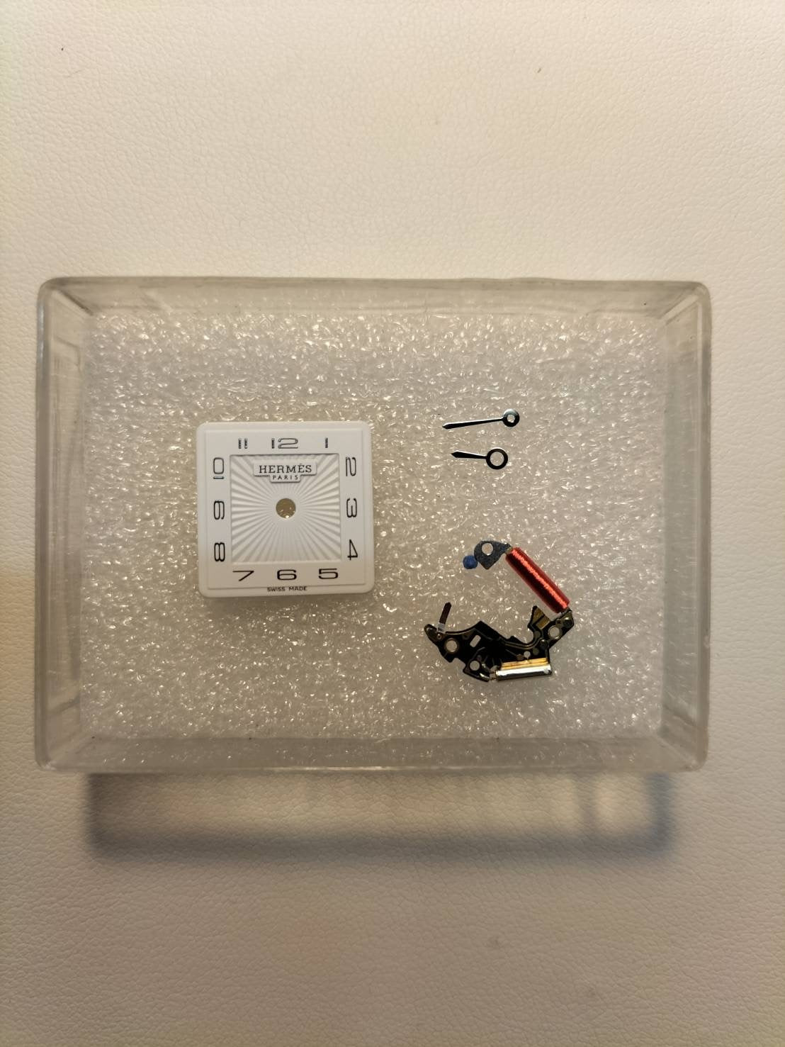 エルメス Hウォッチ HH1.210 クォーツ SS 革 純正尾錠(SS) ホワイト文字盤 純正革ベルト(□P刻印:2012年) オーバーホール済み