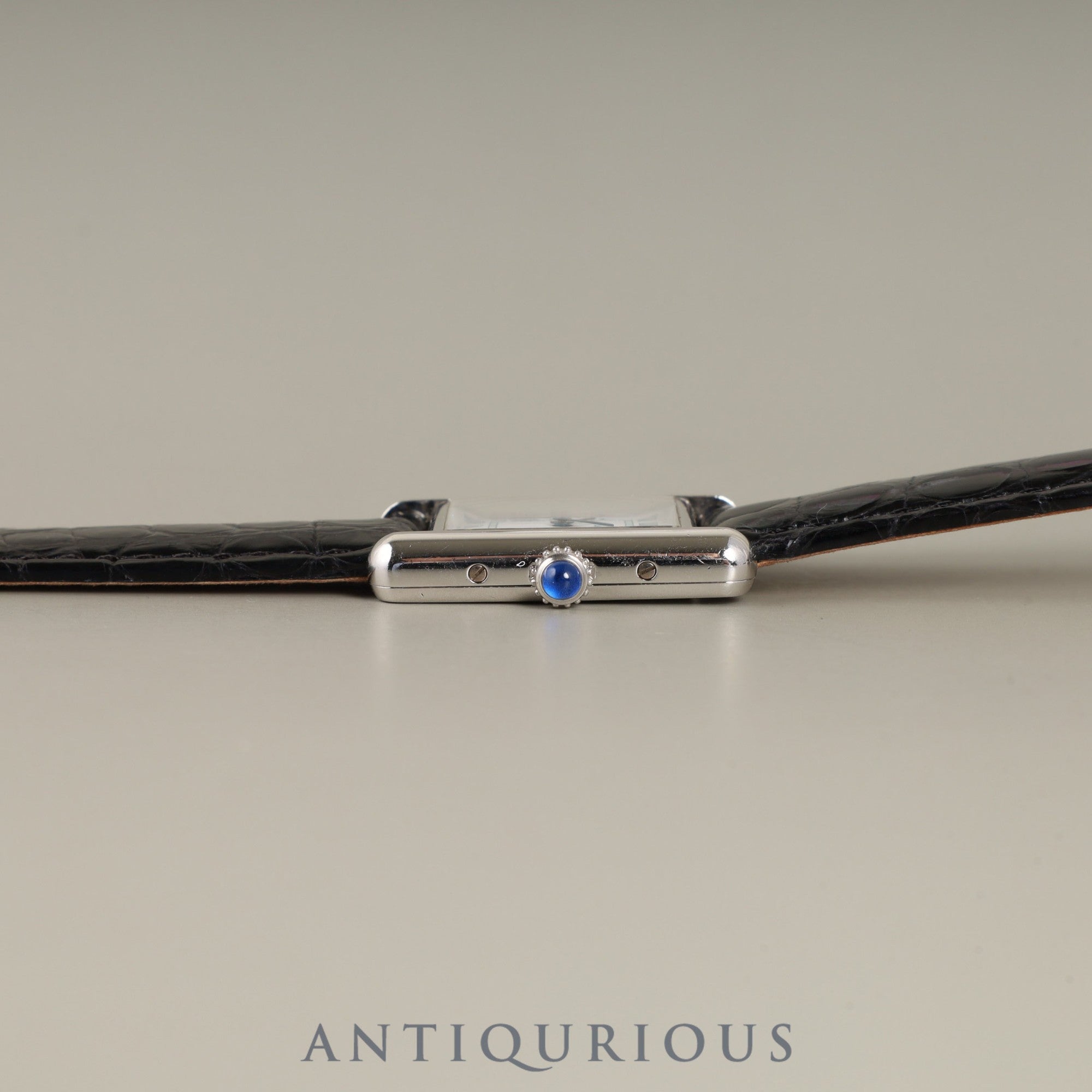 カルティエ マストタンク SM W1001565 / 1614 クォーツ Cal.057 SV925 革 純正Dバックル(SS) ホワイトローマン文字盤 オーバーホール済み