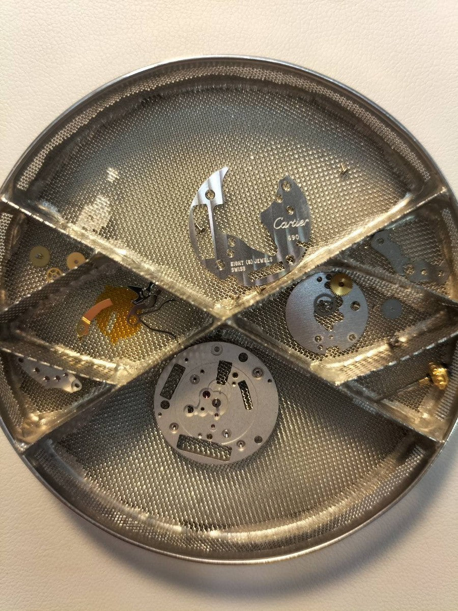 カルティエ マスト ヴァンドーム VLC SM 1851 クォーツ Cal.690 SV925 革 純正尾錠(GP) フロントトリニティ文字盤 オーバーホール済み