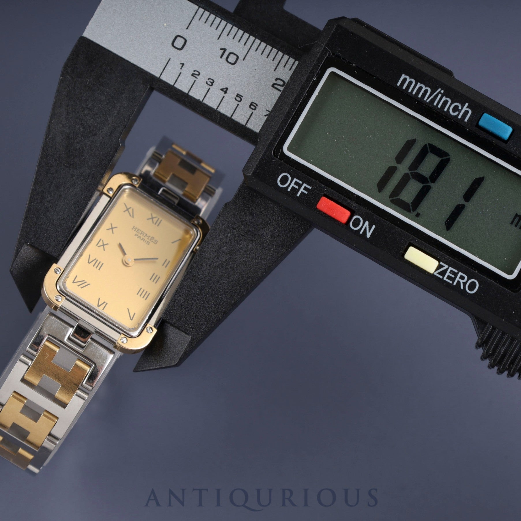 Hermes Cloajour CR1.220 Quartz Cal.976.001 SS/GP SS/GP Gold Dial Overhauled