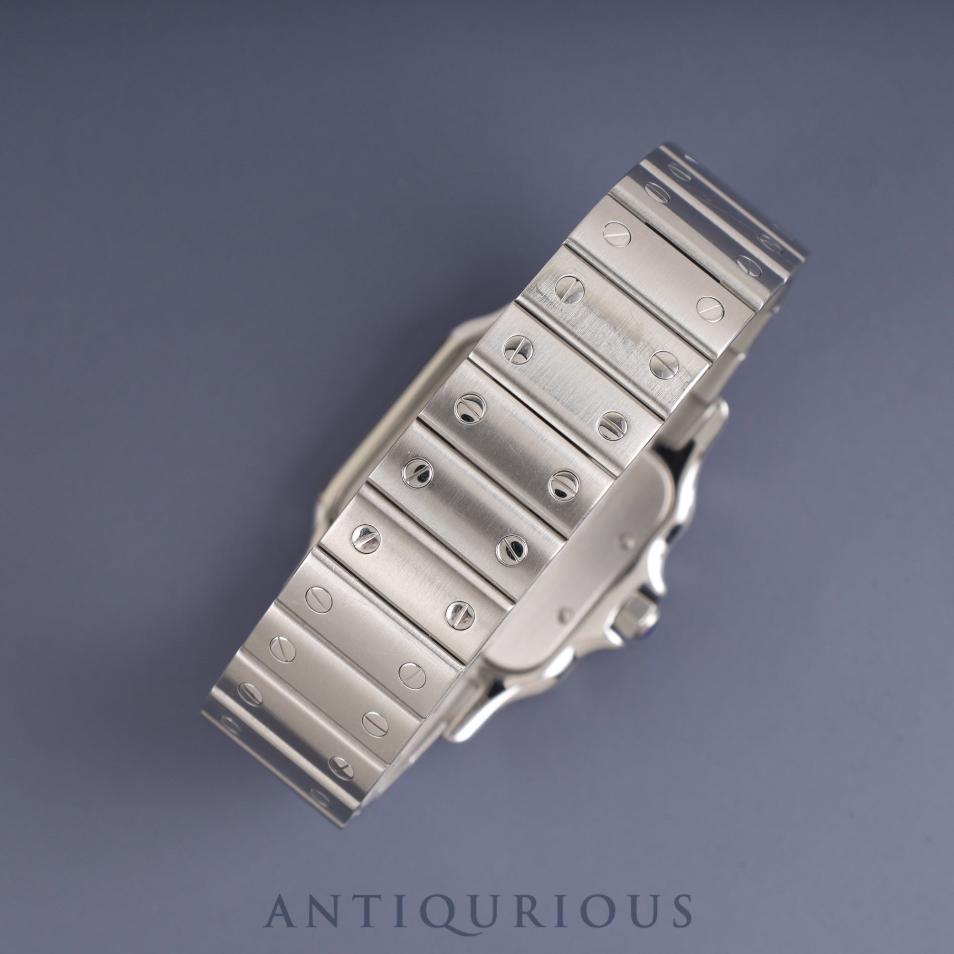 カルティエ サントス ガルベ LM W20060D6 / 1564 クォーツ Cal.687 SS SS ホワイトローマン文字盤 修理証明書(2024年)オーバーホール済み カルティエブティックにてアフターサービス済み