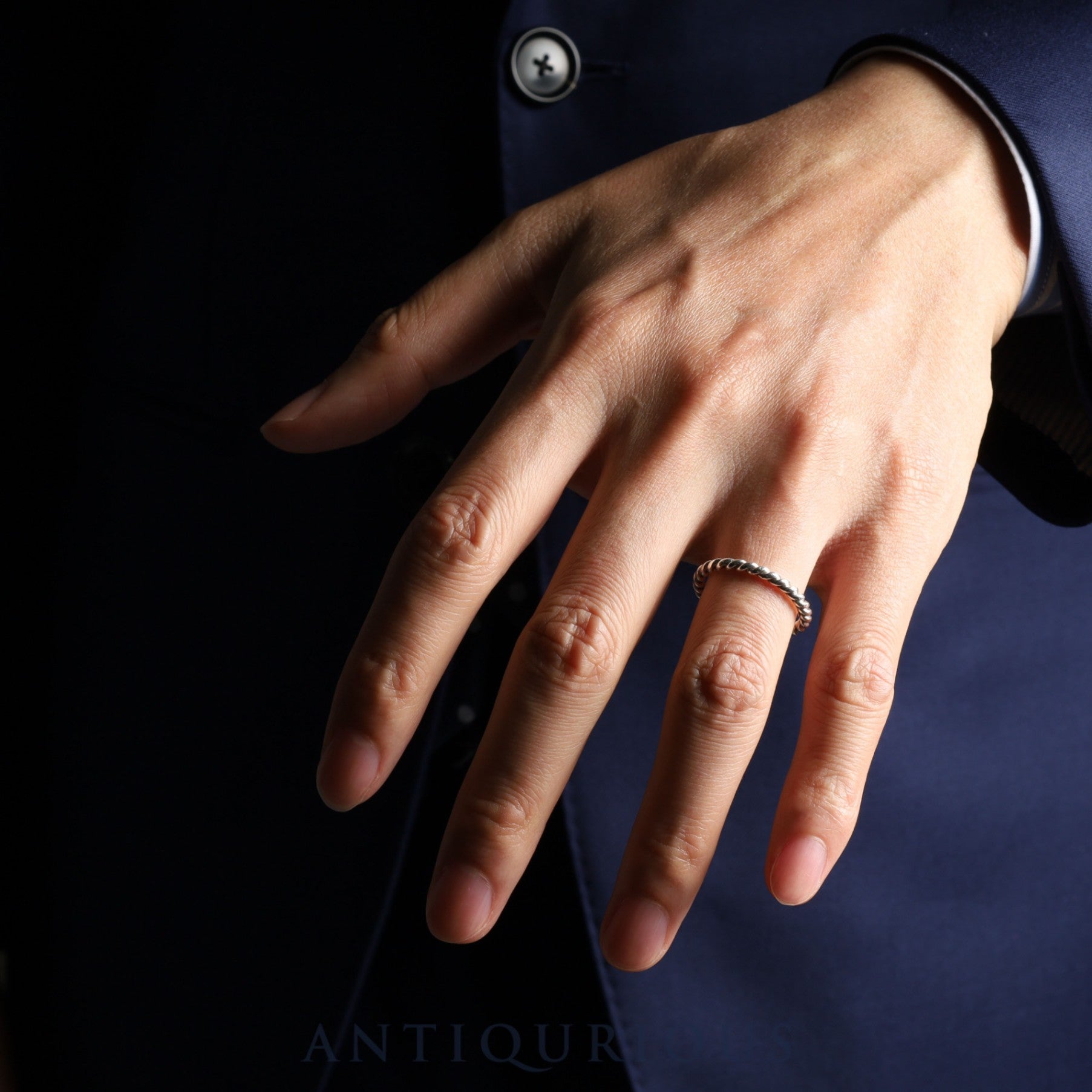 ティファニー リング ツイスト スターリングシルバー 約15.5号 箱 保存袋