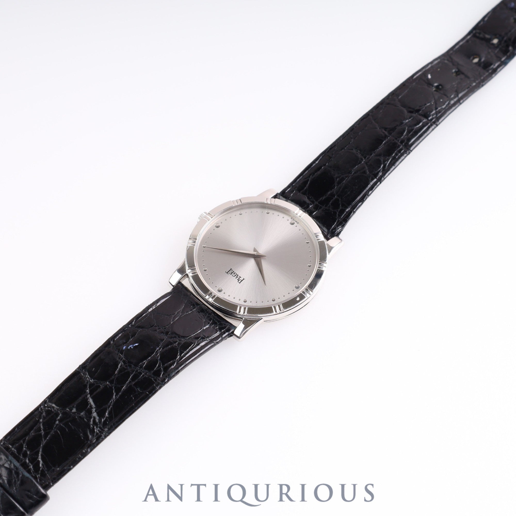 Piaget Dancer 84023 Quartz Cal.-WG Genuine Leather Strap Genuine Buckle (750) Silver Dial 31.2mm Box