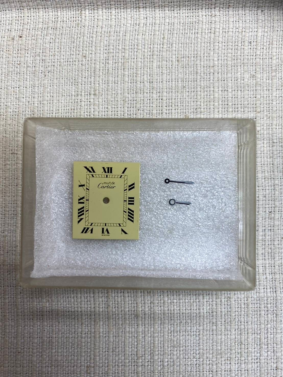 カルティエ マストタンク LM 手巻き Cal.78-1 SV925 革 純正尾錠(GP)アイボリー文字盤 オーバーホール済み