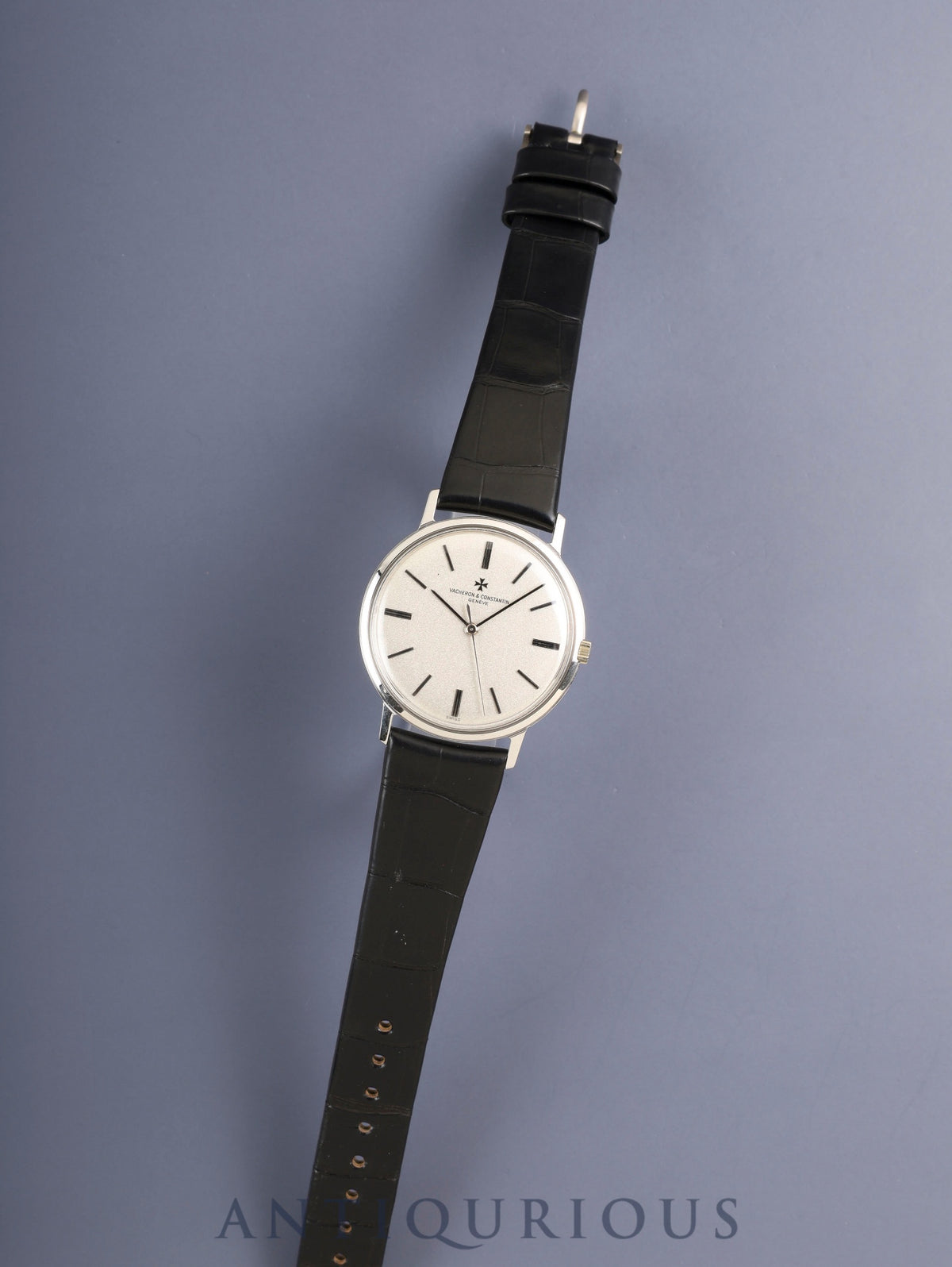 Vacheron Constantin Round 6903 Manual Winding Cal.1002/2 750WG Original Leather Strap Original Pin Buckle (750WG) Silver Dial (V&C) Warranty (1973) Archive (Issued 2020) Skeleton Caseback Overhauled