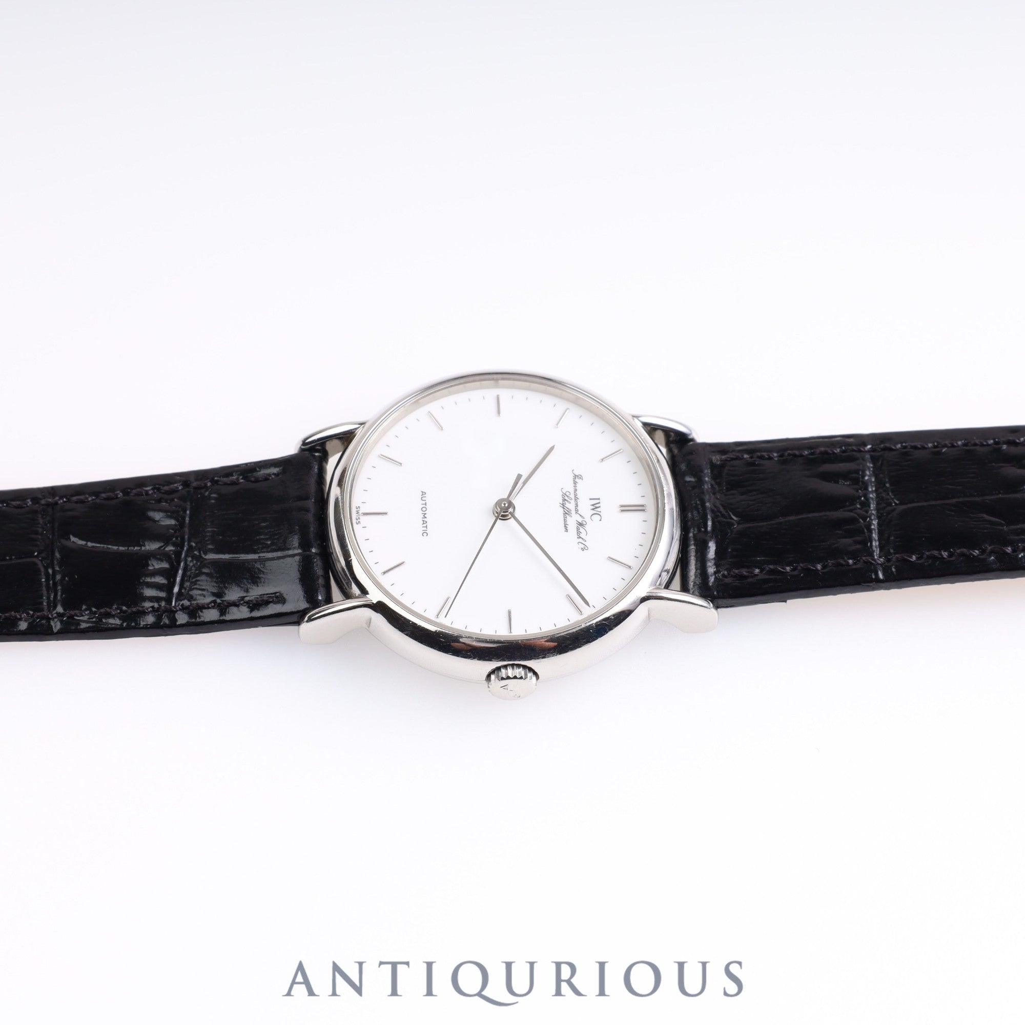 IWC ポートフィノ IW351403 自動巻き SS 革 ホワイト文字盤 アイダブリュシー