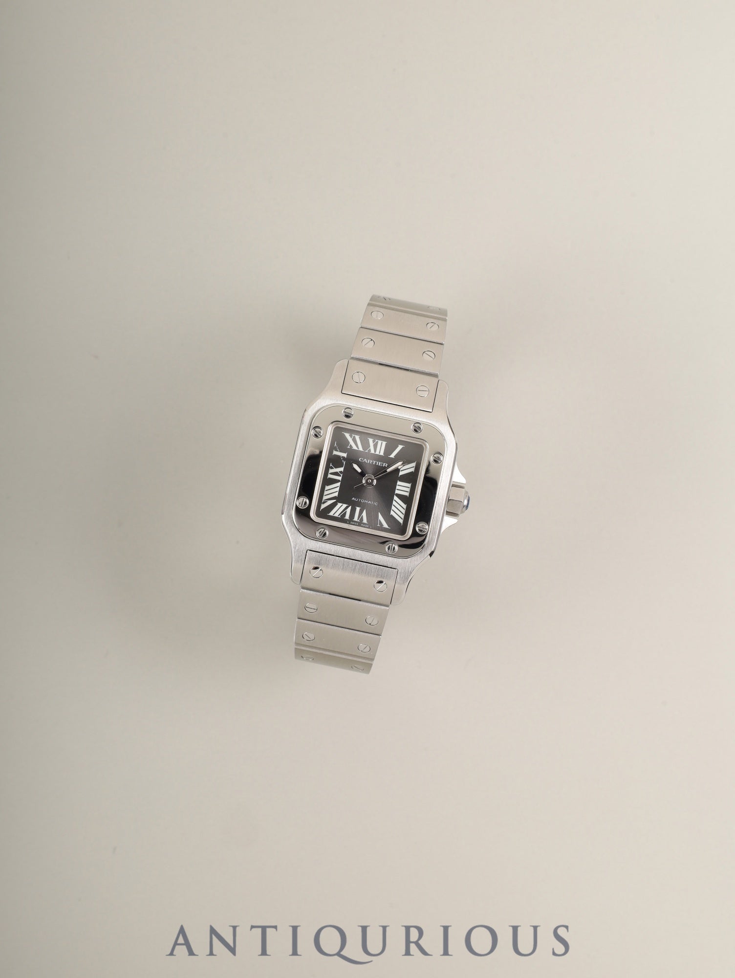 カルティエ サントス ガルベ SM W20066D6 / 2423 自動巻き SS SS グレーローマン文字盤(L SWISS MADE L表記)箱 カルティエブティックにてコンプリートサービス(フルメンテナンス)済み