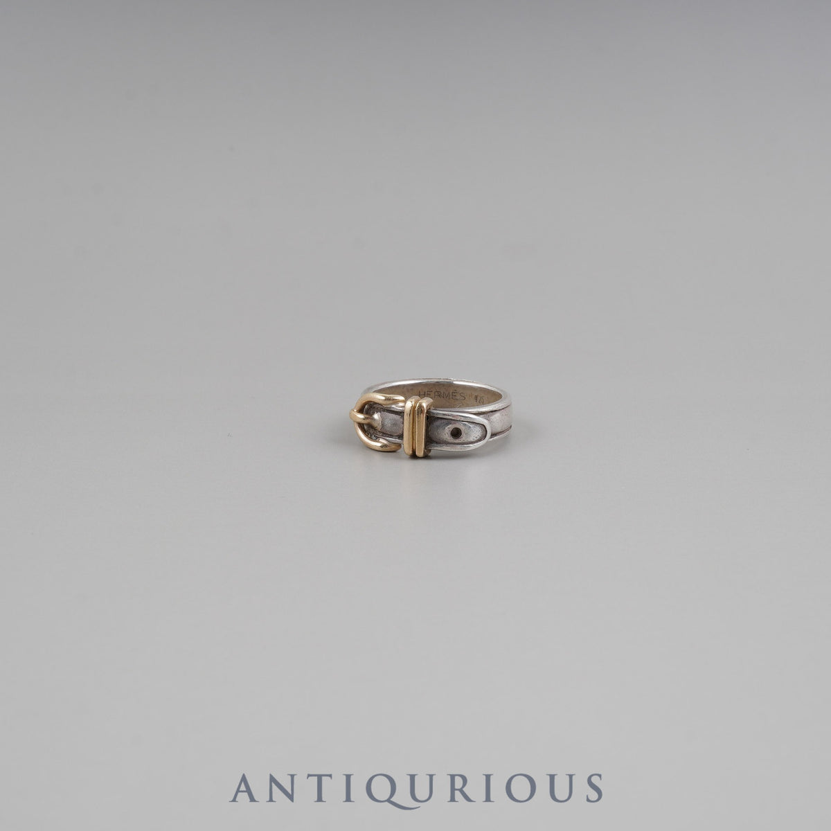 Hermès ring, Santur, combination SV925/750, approximately size 12