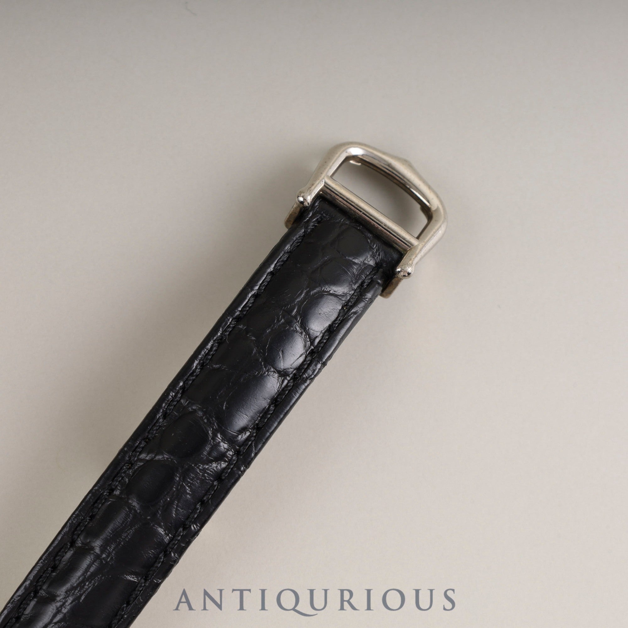 Cartier Must Colisee W1001644 / 690002 Quartz Cal.90 SV925 Leather Genuine D Buckle (SS) White Roman Dial Overhauled