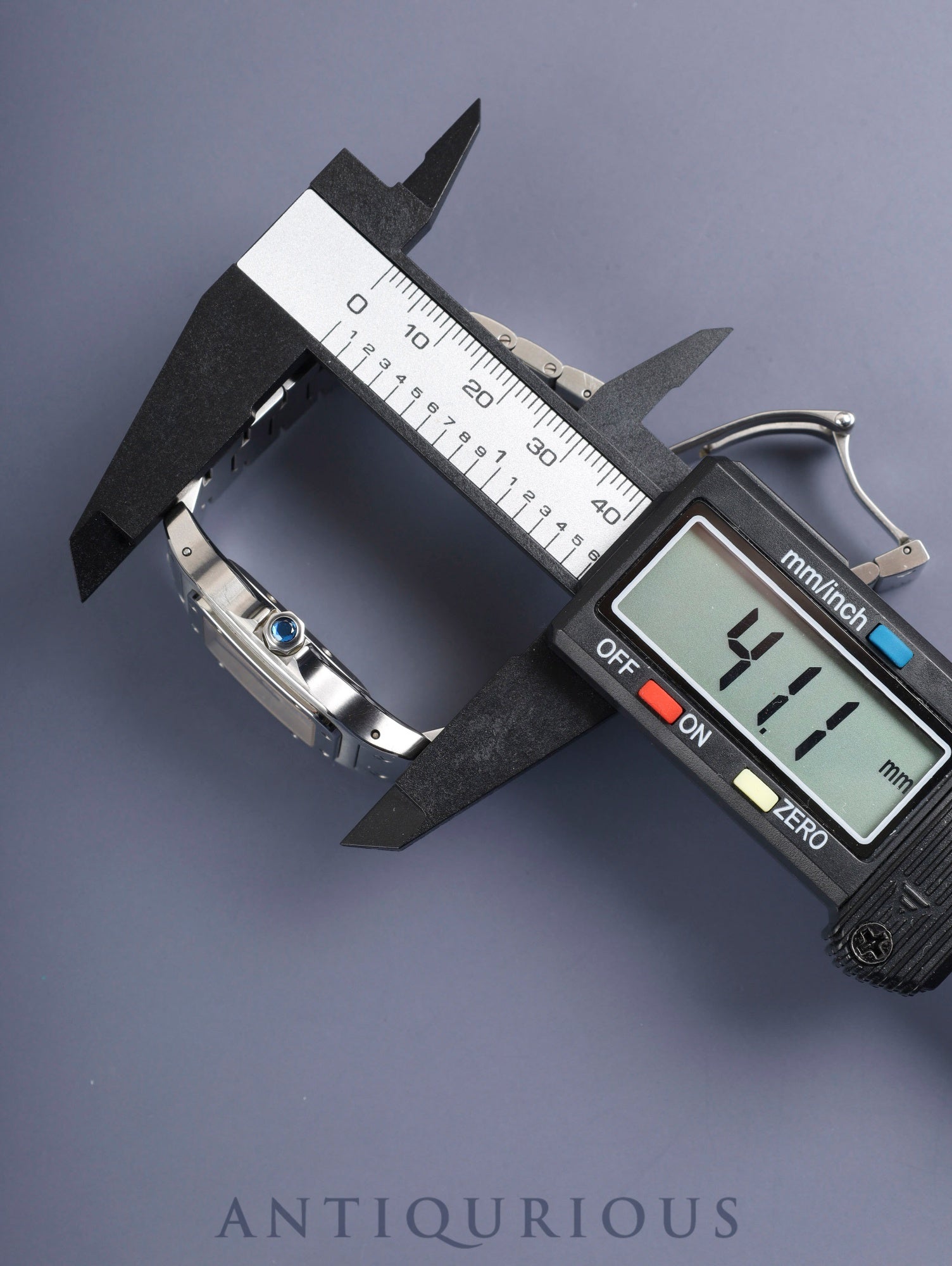 カルティエ サントス ガルベ LM W20055D6 / 2319 自動巻き Cal.120 SS SS シルバーギョーシェ文字盤 オーバーホール済み