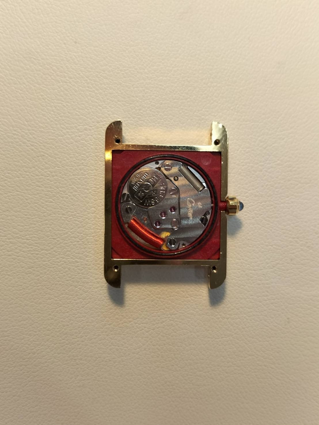 Cartier Must Tank SM 3 66001 Quartz SV925 Genuine leather strap Genuine buckle (GP) Garnet dial Bordeaux dial Overhauled