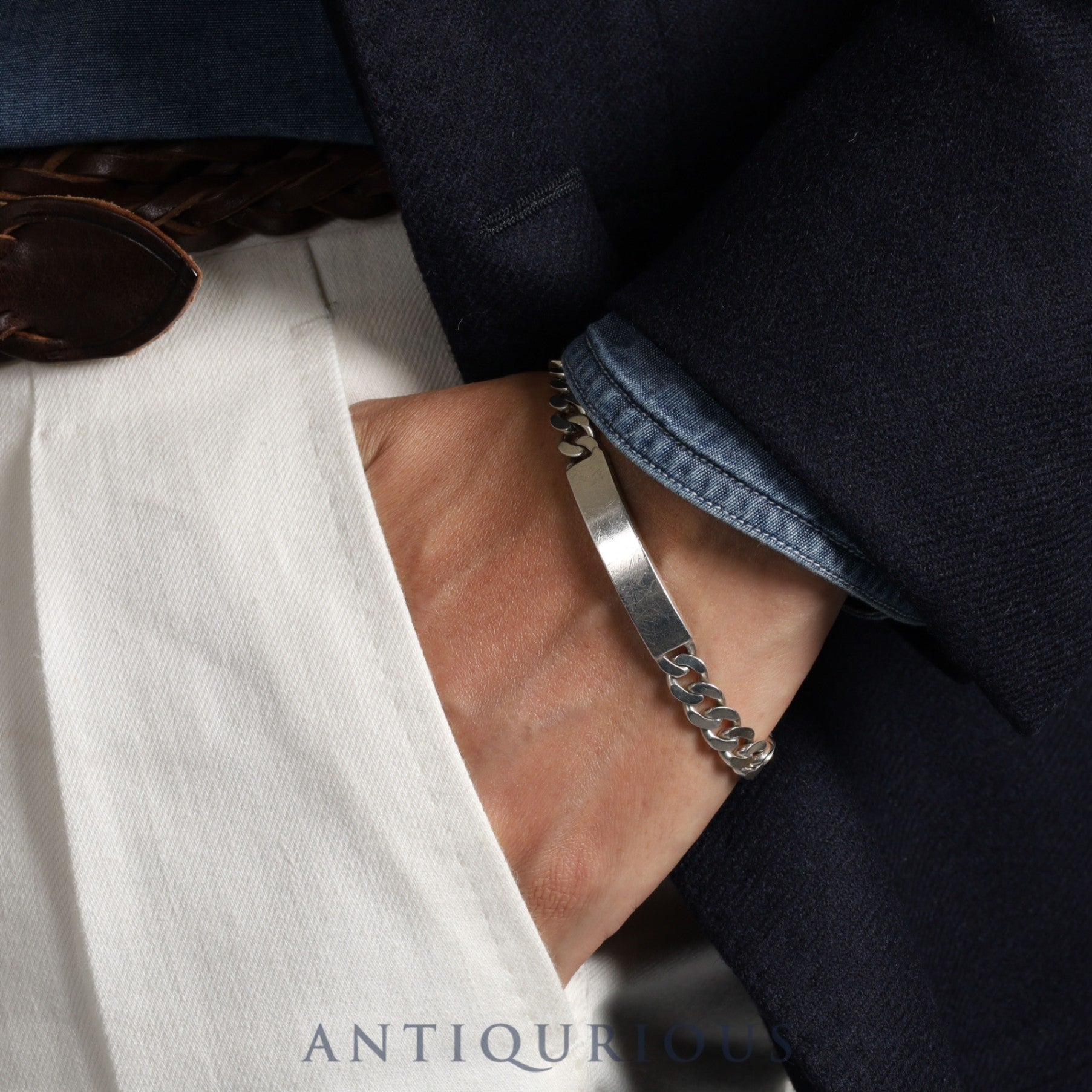 ティファニー ブレスレット ID チェーン ヴィンテージ スターリングシルバー