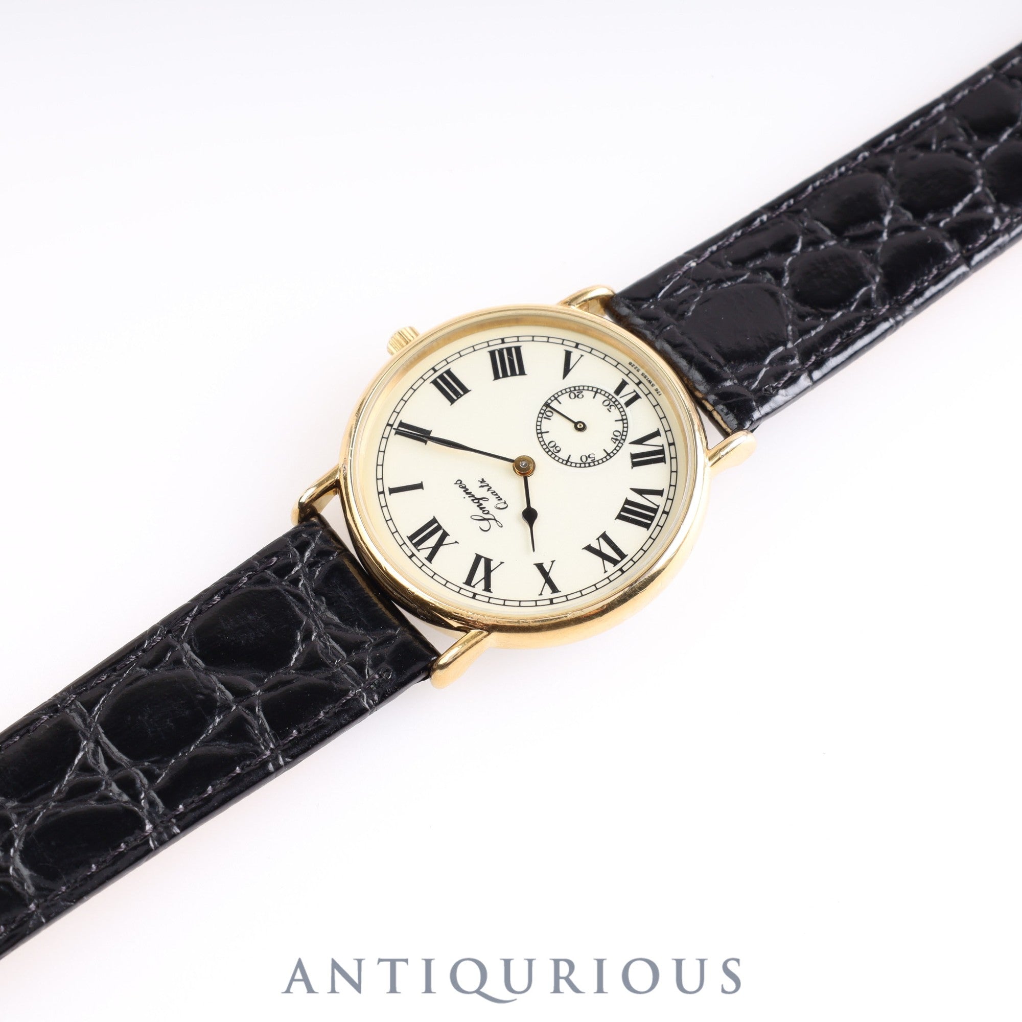 Longines Charleston 5228 Quartz Cal.L176.2 SS/GP Leather Ivory Dial