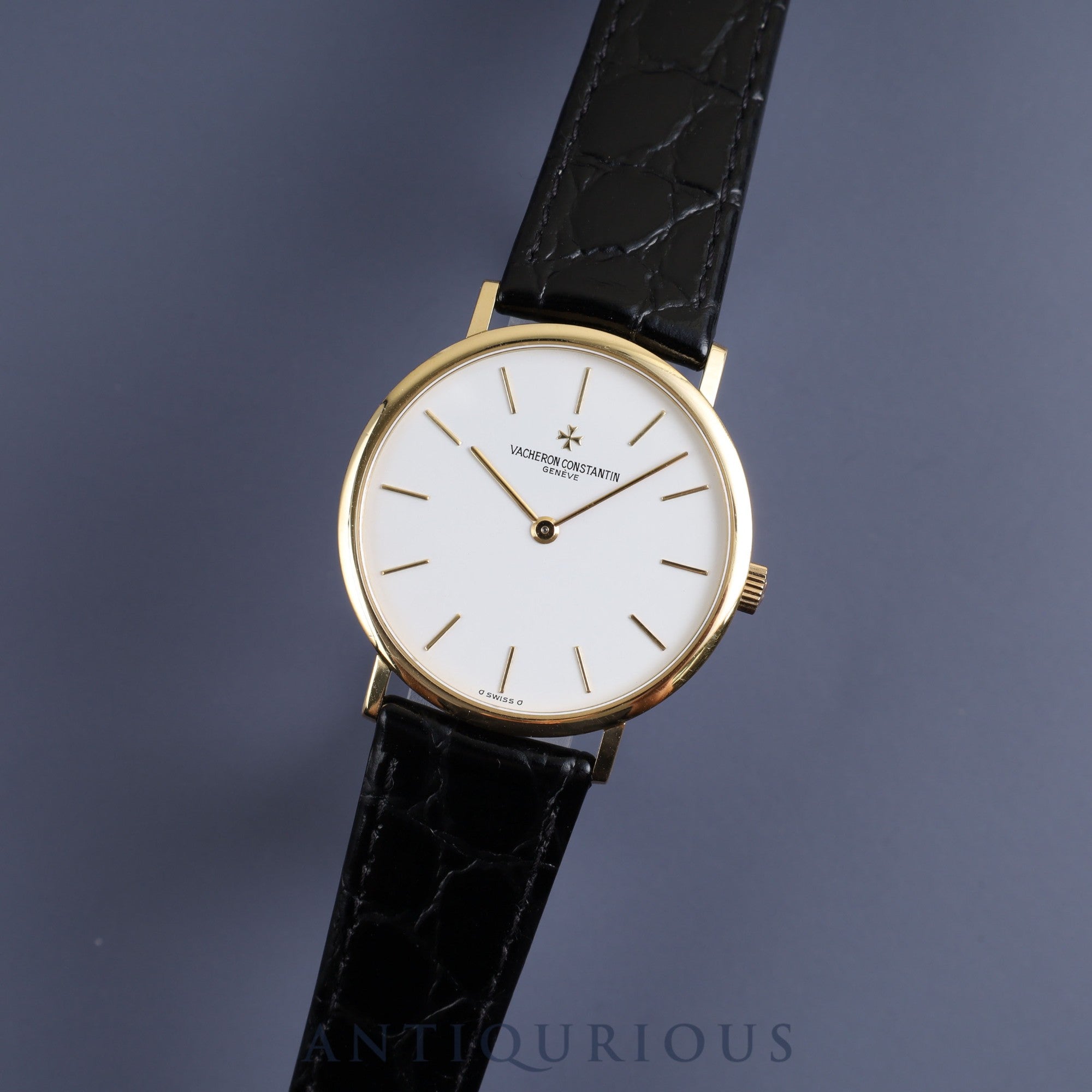 ヴァシュロン・コンスタンタン エッセンシャル 31039 手巻き Cal.1132 YG 革 純正尾錠(750)ホワイト文字盤