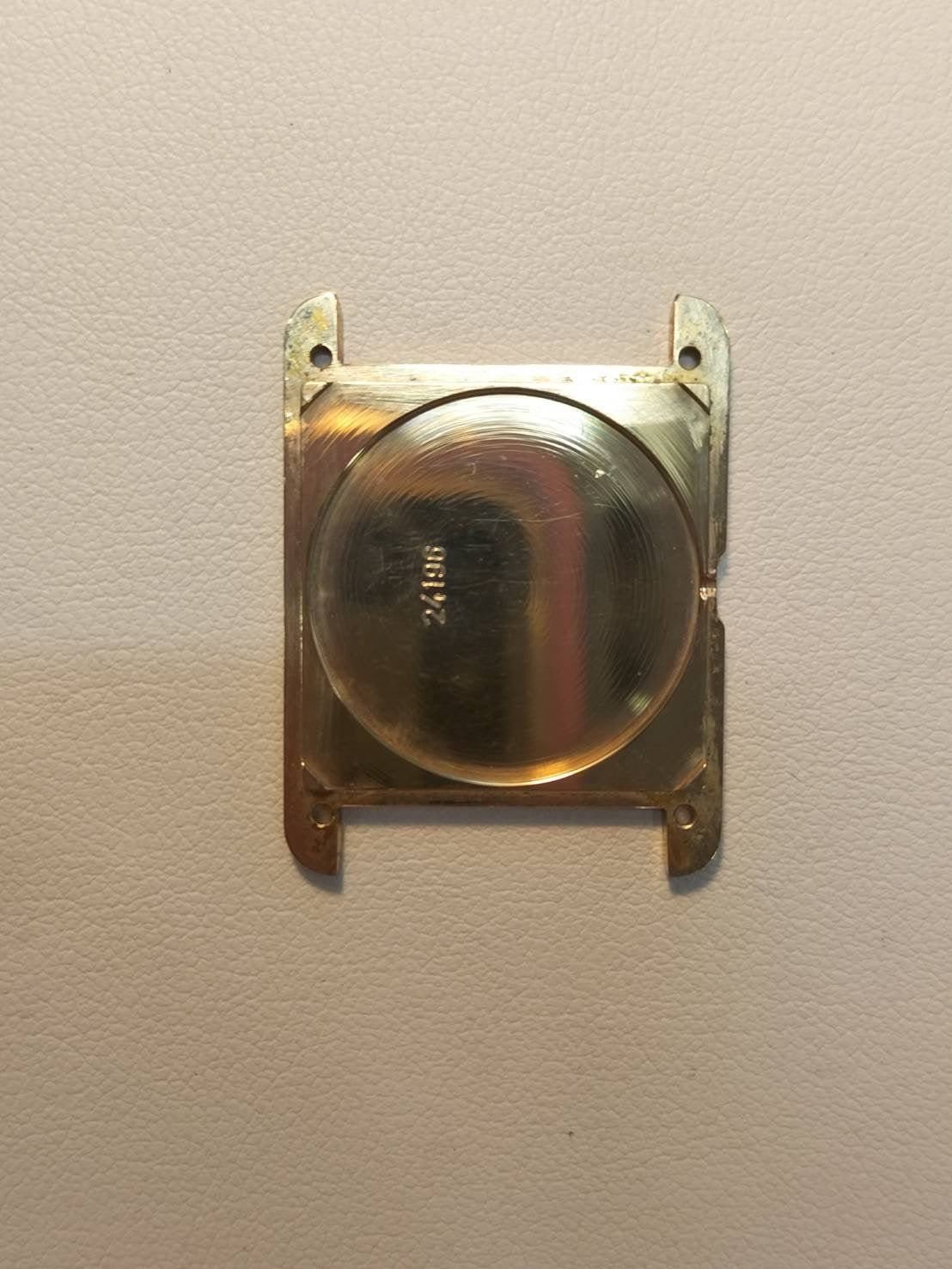 カルティエ マストタンク LM 681006 クォーツ Cal.81 SV925 革 純正尾錠(GP)アイボリーローマン文字盤 オーバーホール済み