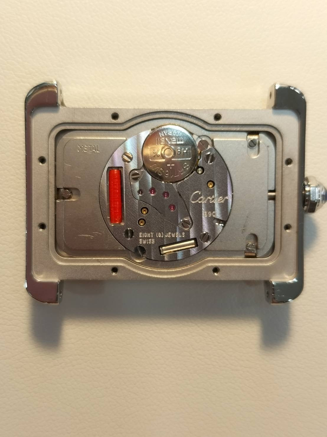 カルティエ タンク ディヴァン LM W6300655 / 2600 クォーツ Cal.690 SS 純正革ベルト 純正ピンバックル(SS) シルバーローマン文字盤 オーバーホール済み