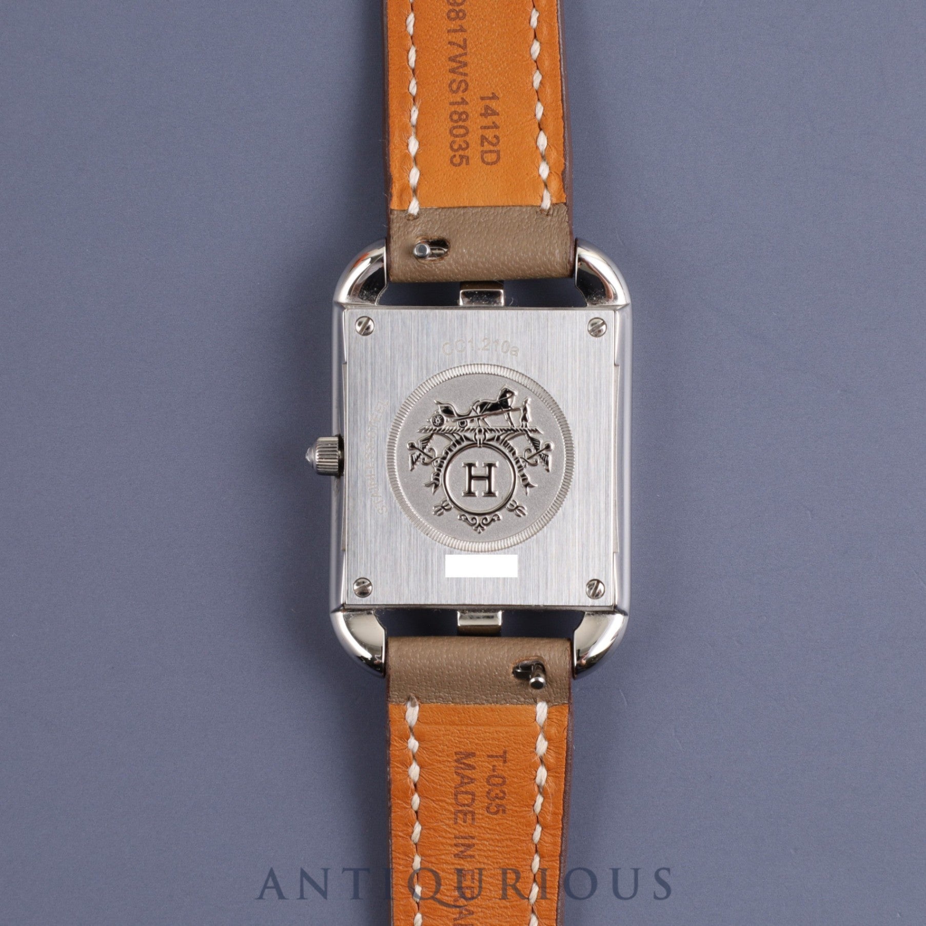 Hermes Cape Cod CC1.210.220 Quartz Cal.976.001 SS Genuine leather strap Genuine buckle (SS) Silver dial Box Booklet Warranty (2024) Overhauled
