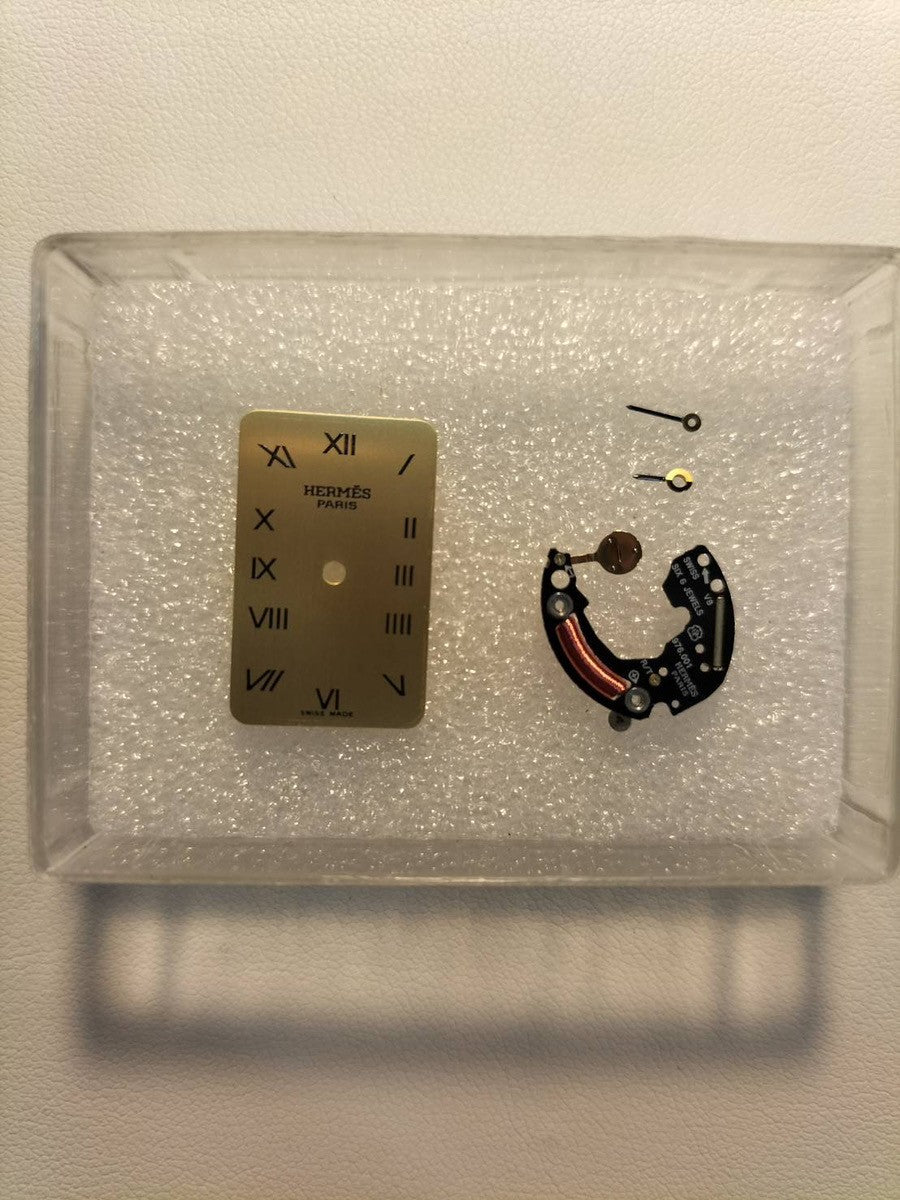 エルメス クロアジュール CR1.240 クォーツ Cal.976.001 SS/GP SS/GP ゴールド文字盤 オーバーホール済み