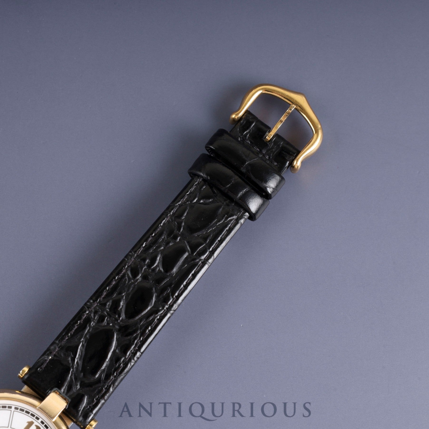 Cartier Must Vendome VLC LM W1009754 / 1861 Quartz Cal.690 SV925 Leather Genuine Buckle (GP) Gold Jump Arabic CC Dial Overhauled