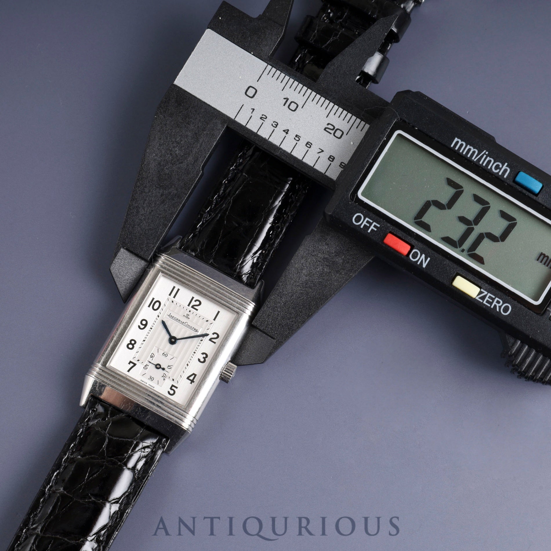 Jaeger-LeCoultre Reverso Classic 252.8.71 Manual winding Cal.861 SS Leather Genuine buckle (SS) Silver dial Box Warranty (2005) Booklet Overhauled