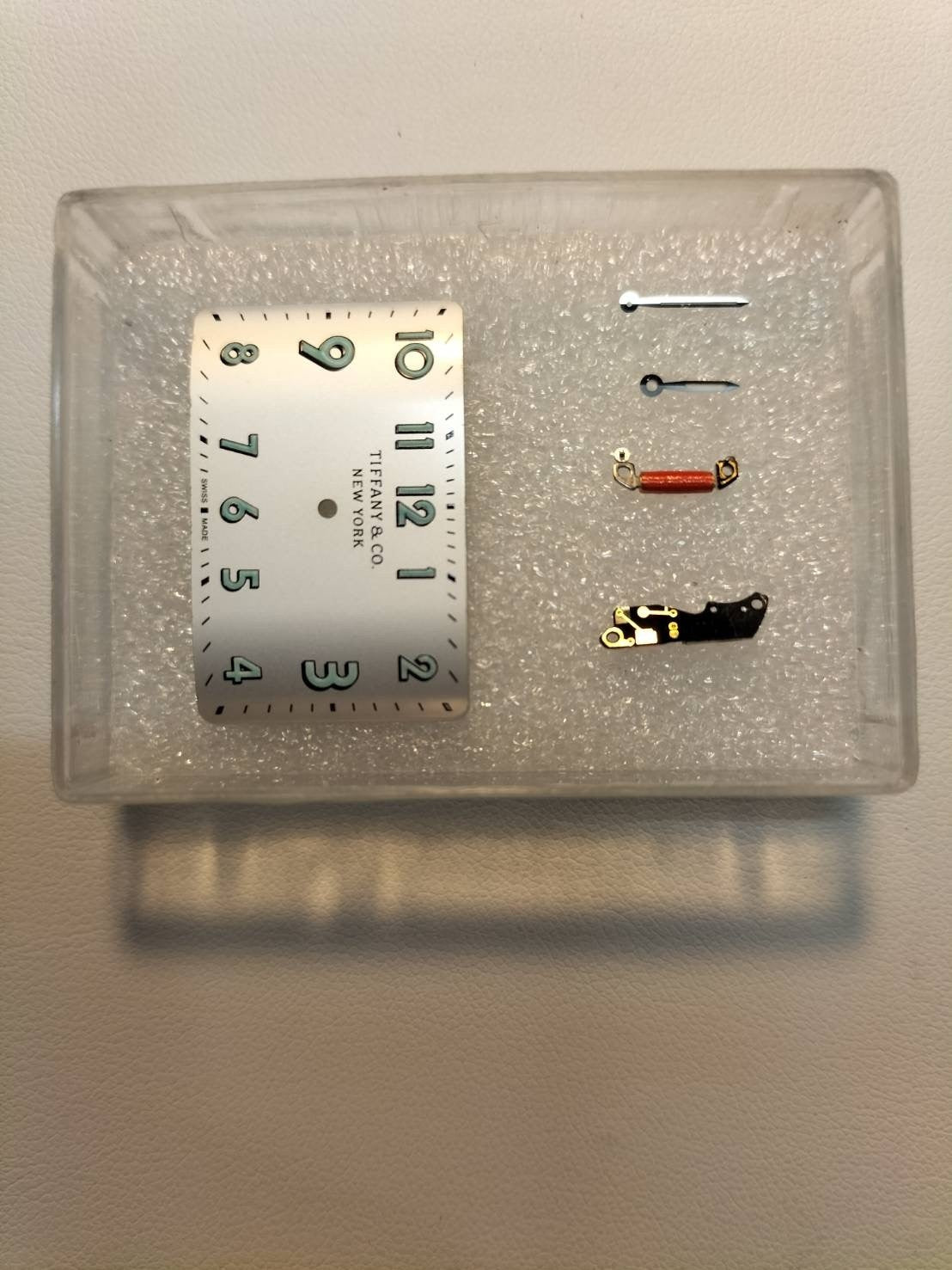 Tiffany East West 37447102 Quartz SS Leather Third party buckle (SS) Silver Arabic dial Box Warranty (2017) Overhauled