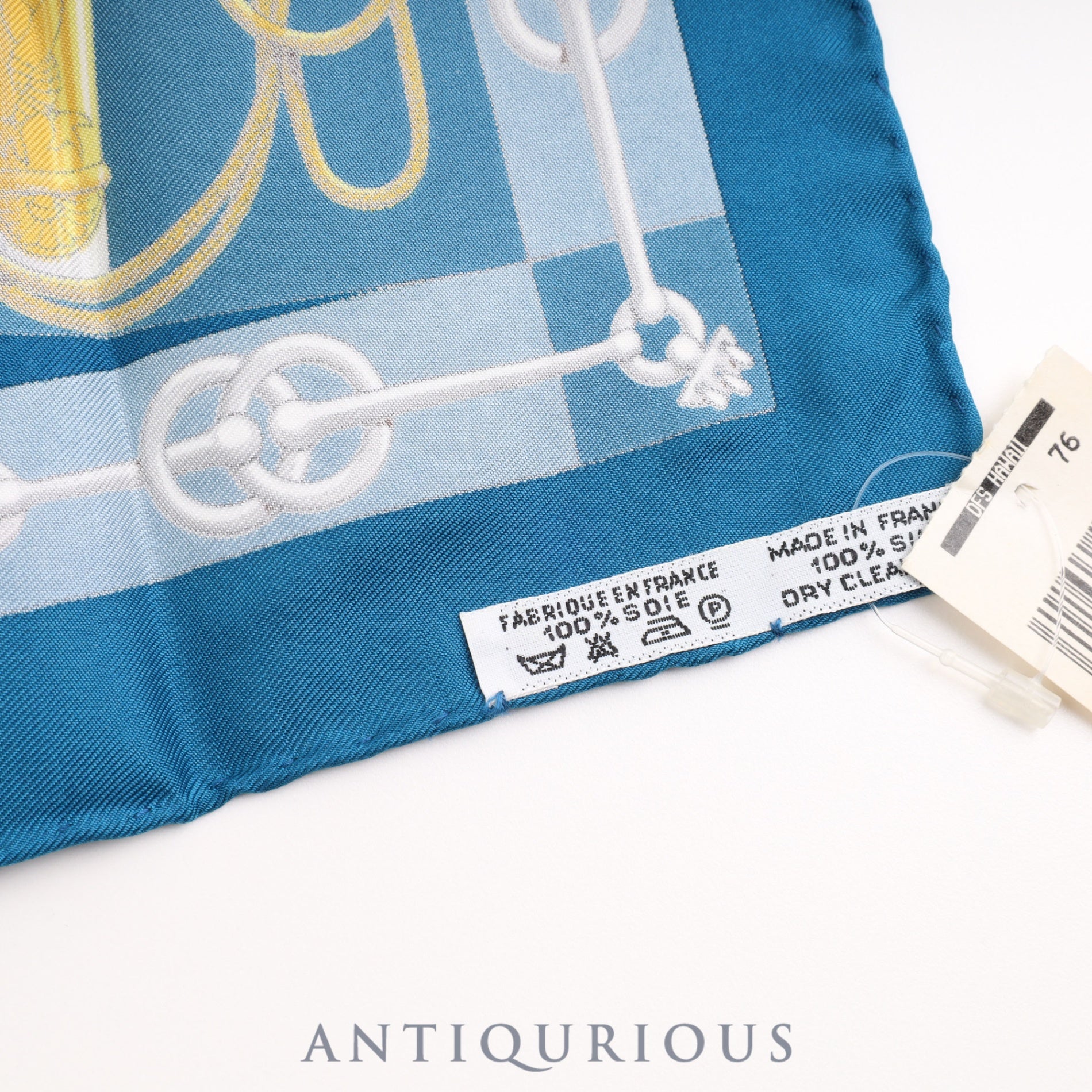 エルメス スカーフ カレ45 CLIQUETIS SILK100% 袋