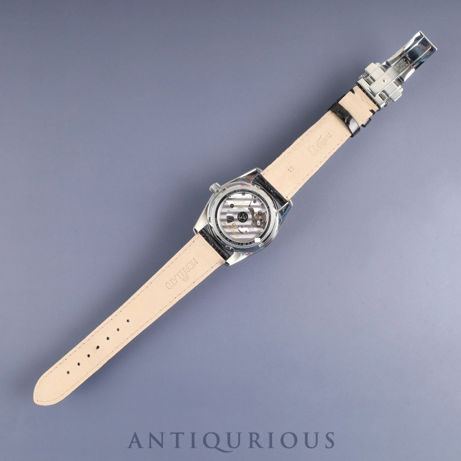 セイコー グランドセイコー SBGR287/9S65-00B0 自動巻き Cal.9S65 SS 革 純正バックル(SS) ホワイト文字盤 カード ケース 冊子 箱 保証書(2020年)オーバーホール済み