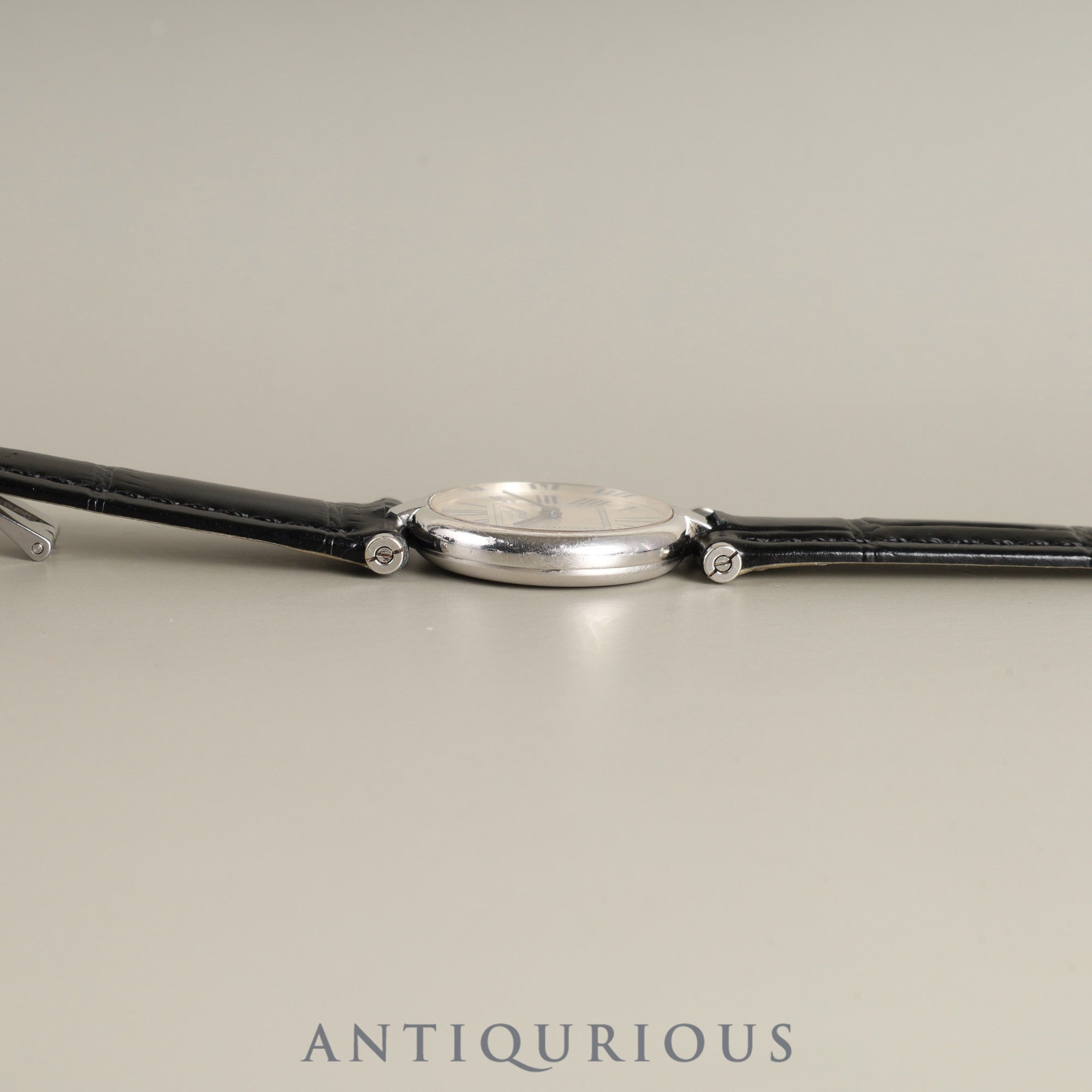 Cartier Must Vendome VLC SM W1007165 / 1850 Quartz Cal.90 SV925 Leather Genuine D-buckle (SS) Opalan dial Overhauled