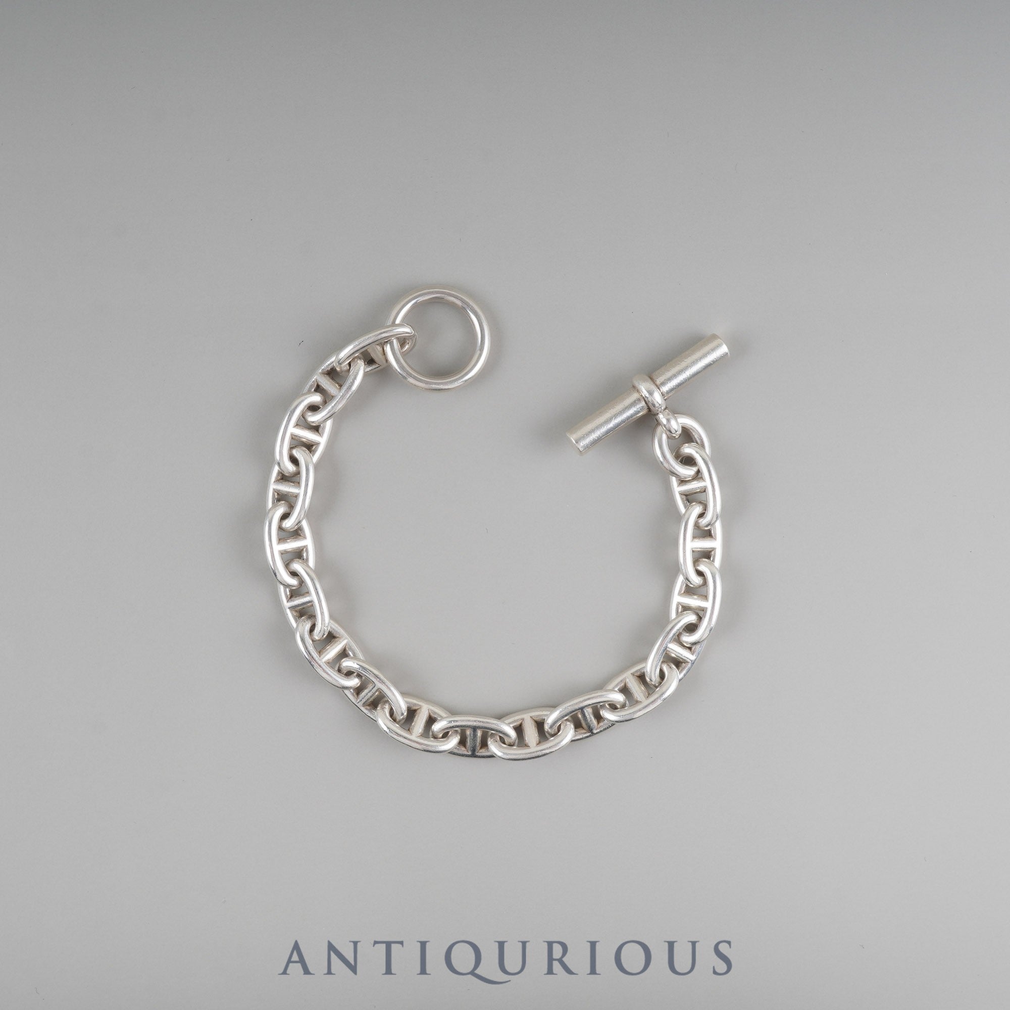 エルメス ブレスレット シェーヌダンクル MM スターリングシルバー 17コマ 15年刻