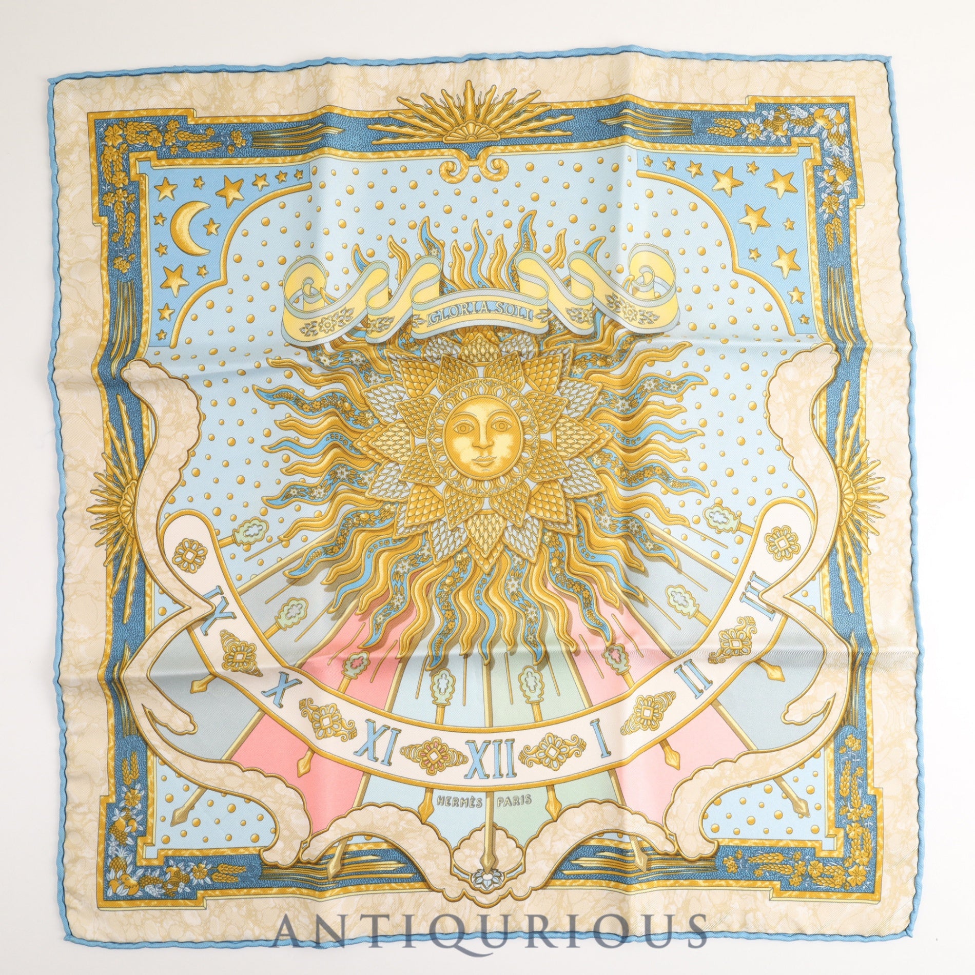 エルメス スカーフ カレ45 栄光の日 SILK100%