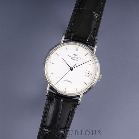 IWC Portofino Automatic Cal.37521 SS Leather Genuine Buckle (SS) White Dial Overhauled IWC