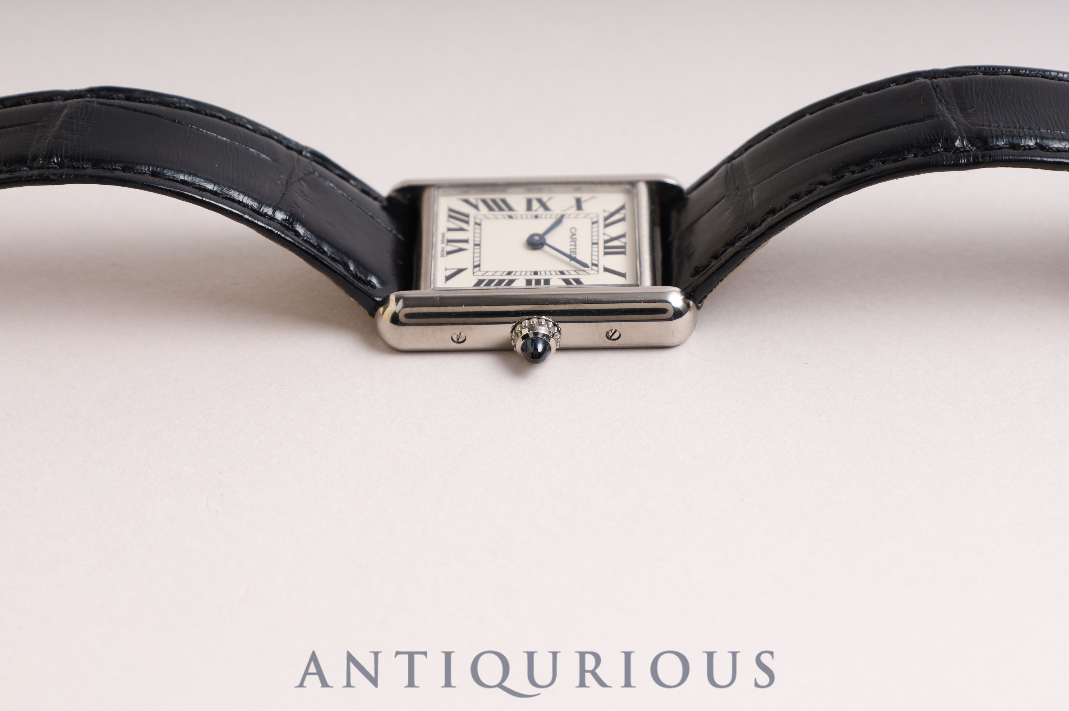 Cartier Tank Louis Cartier SM WG QZ White Roman W1541056 with box and booklet Complete service completed in February 2023