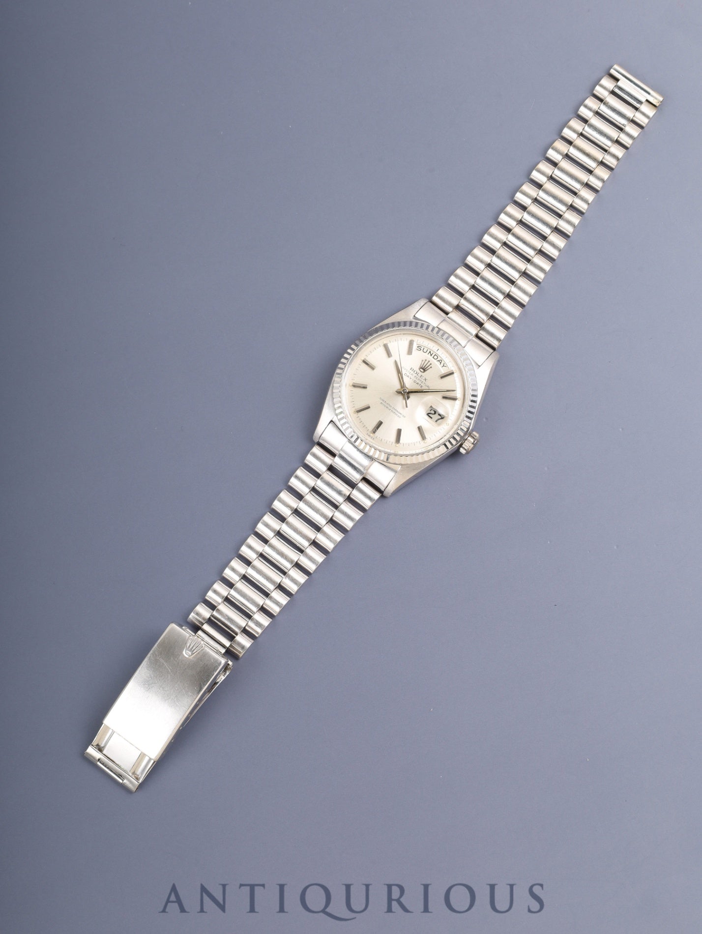 ロレックス デイデイト 1803/9 自動巻き Cal.1555 WG WG ジャパンブレス シルバー文字盤 93番台(1962-1963年)オーバーホール済み