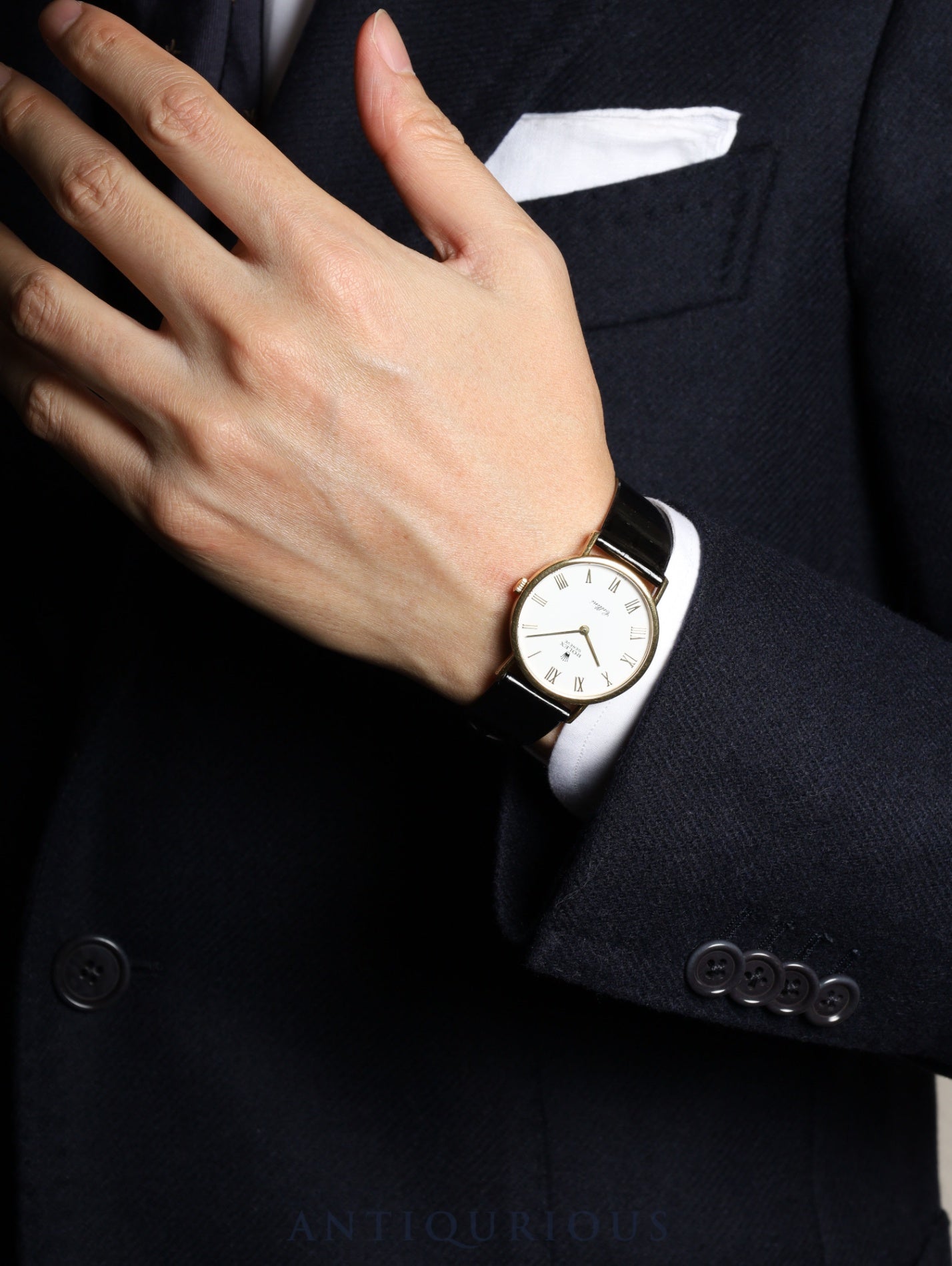 ロレックス チェリーニ 5112 手巻き Cal.1601 750 革 純正尾錠(GP) ホワイト文字盤 L番台(1989年~1990年)オーバーホール済み