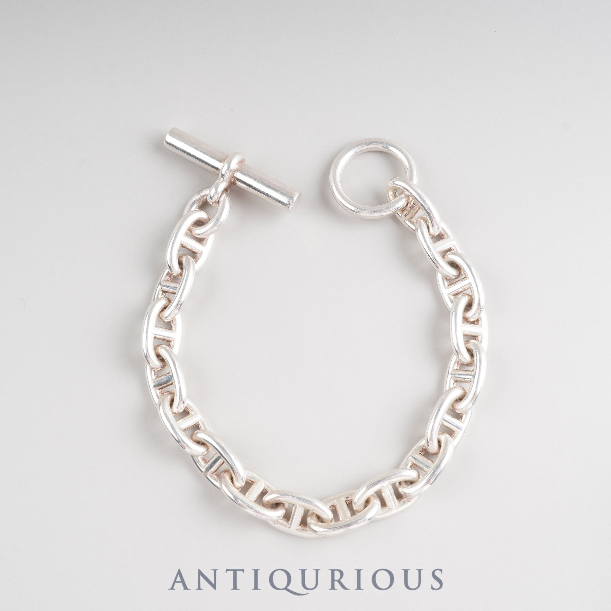 Hermes Bracelet Chaine d'Ancre MM 17 links SV925 Box