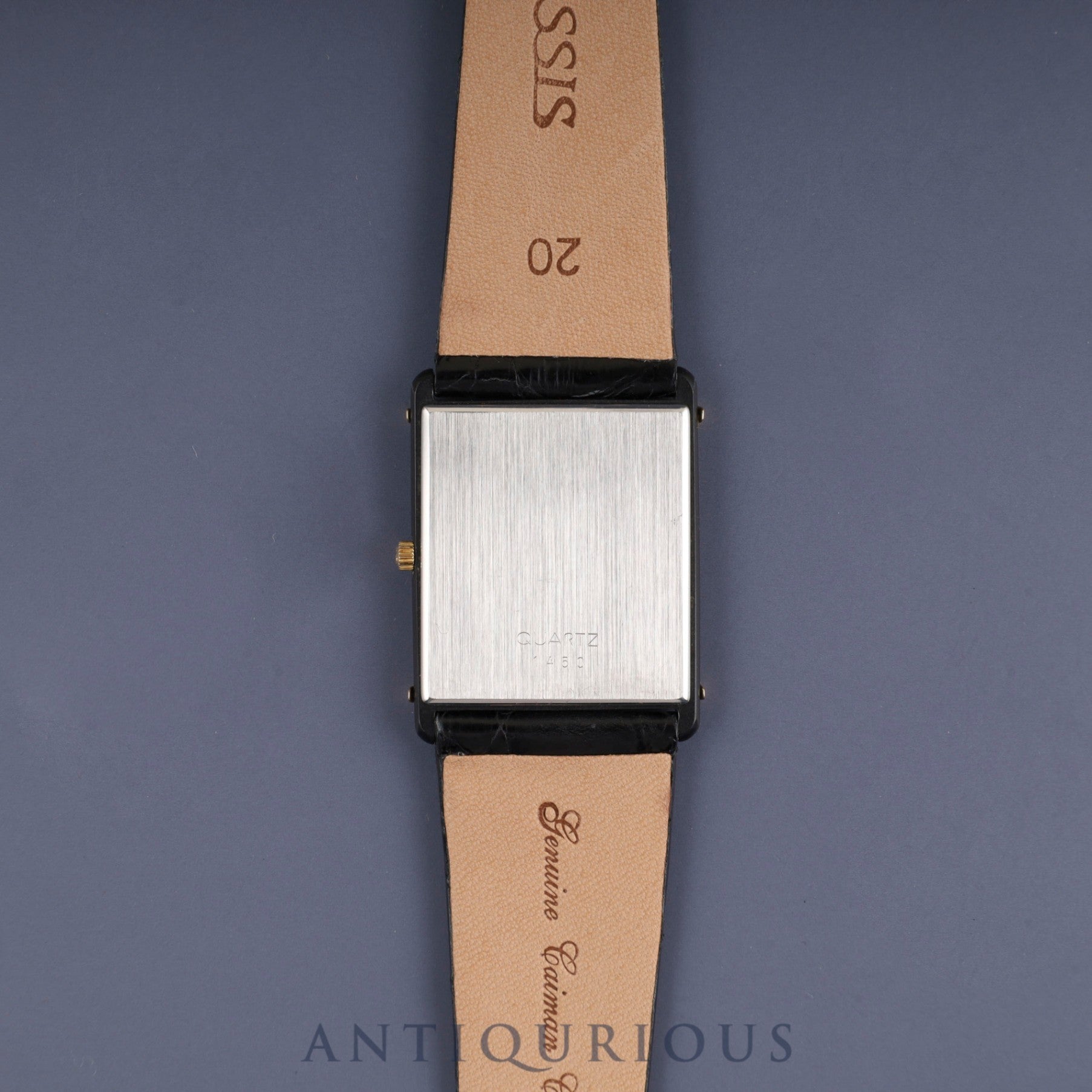 Omega De Ville Auteuil 191.0221 Quartz Cal.1450 GP Leather Strap with Genuine Buckle (GP) White Dial Box and Genuine Strap Overhauled