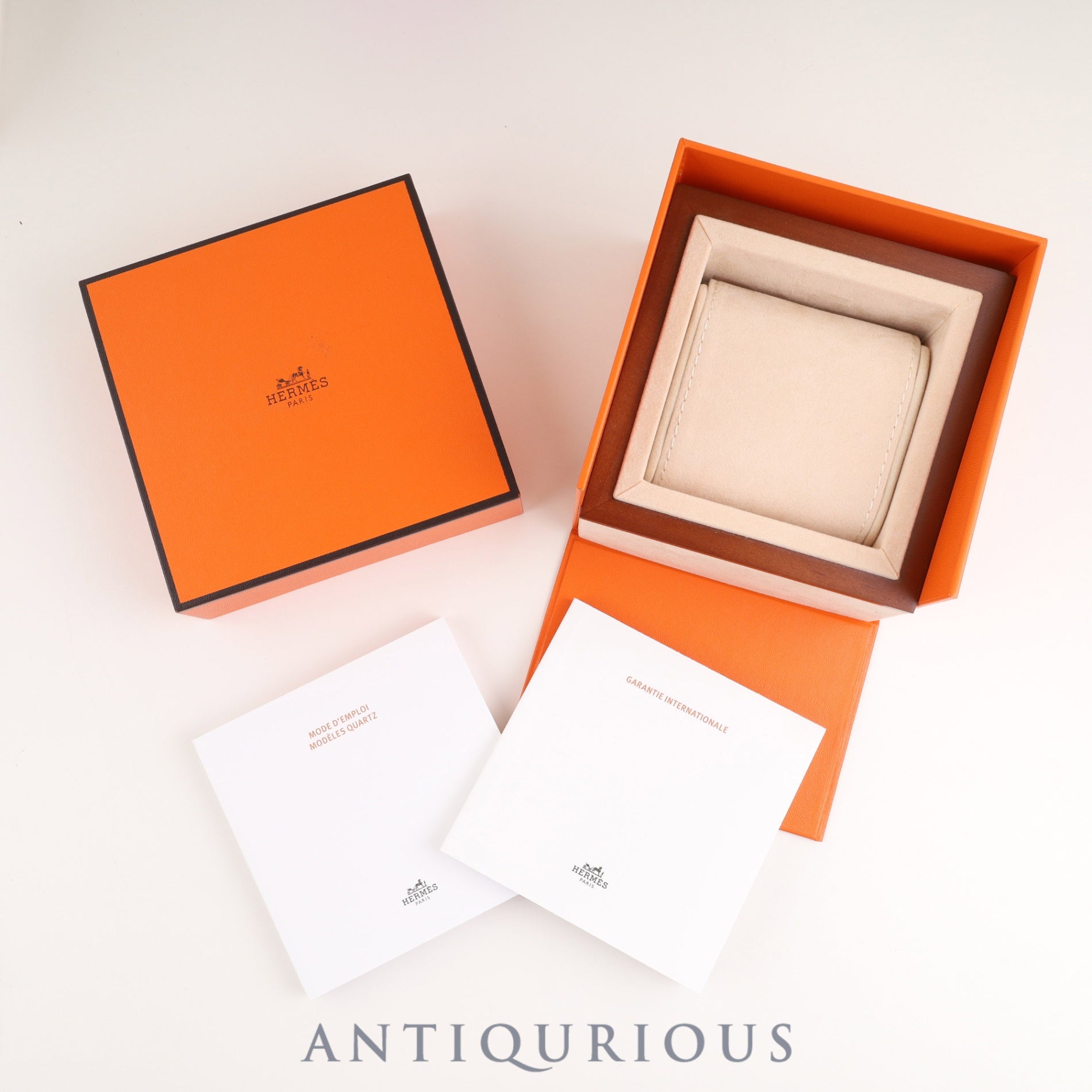 エルメス ケープコッド CC1.210a クォーツ Cal.976.001 SS 純正革ベルト 純正尾錠(SS) シルバー文字盤 冊子 箱 保証書(2019年)オーバーホール済み