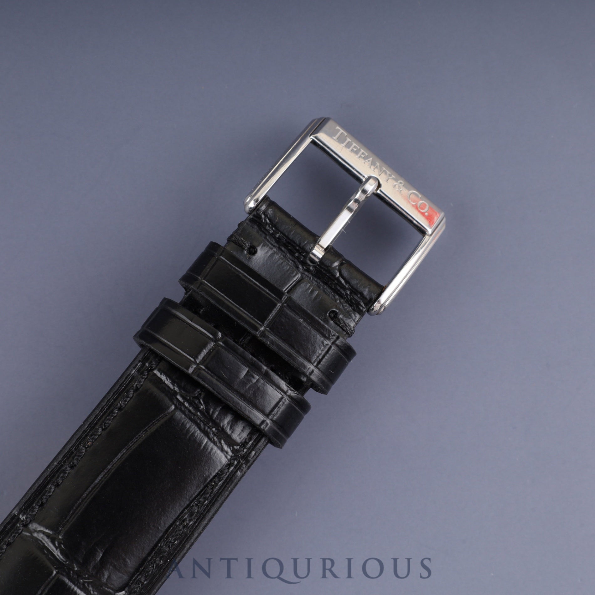 ティファニー グランドデイト 自動巻き SS 革 純正尾錠(SS)ホワイトアラビア文字盤 オーバーホール済み