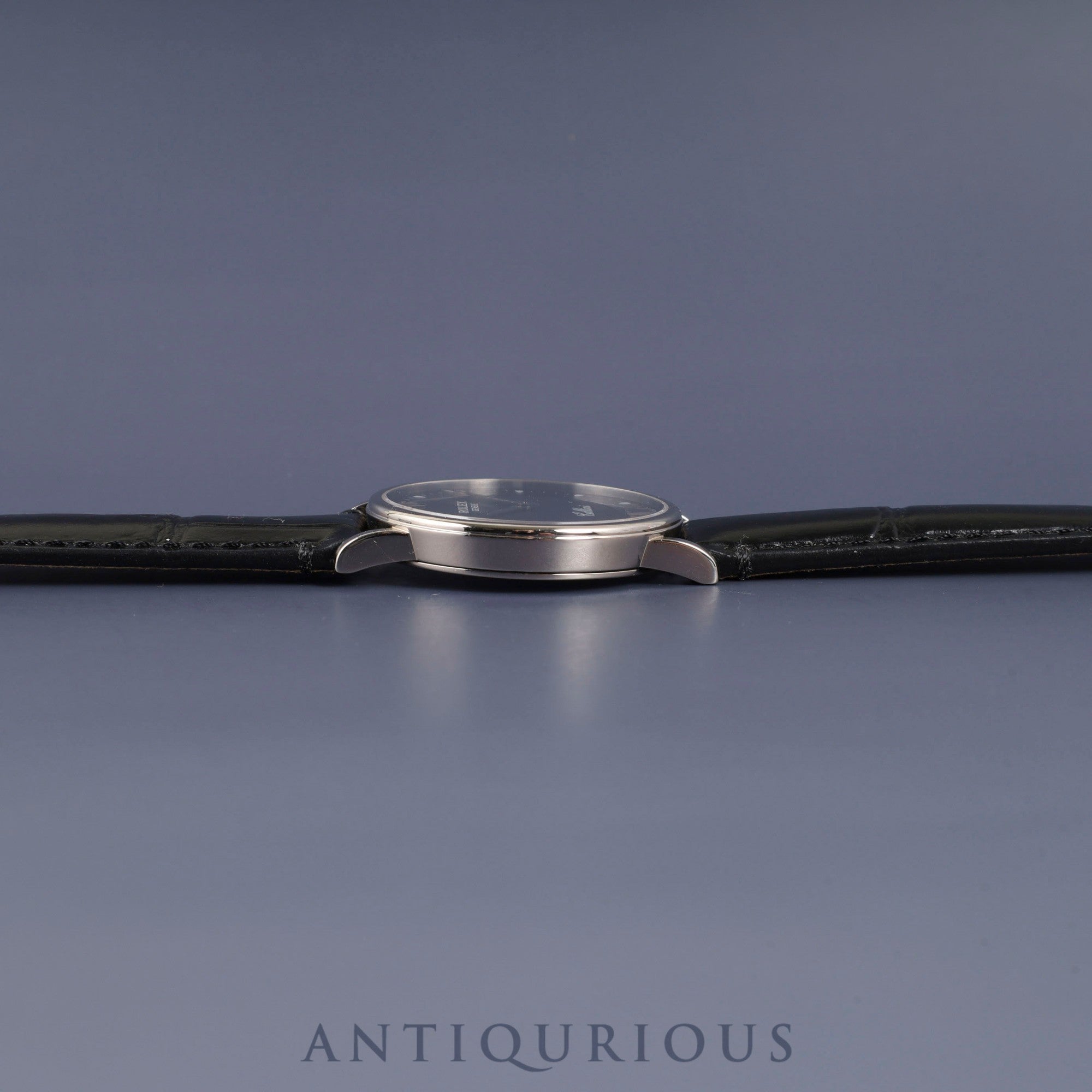 Rolex Cellini 5115 Manual Winding Caliber 1602 750 Leather Strap with Genuine Buckle (750) Black Dial A Series (1998-1999) Overhauled