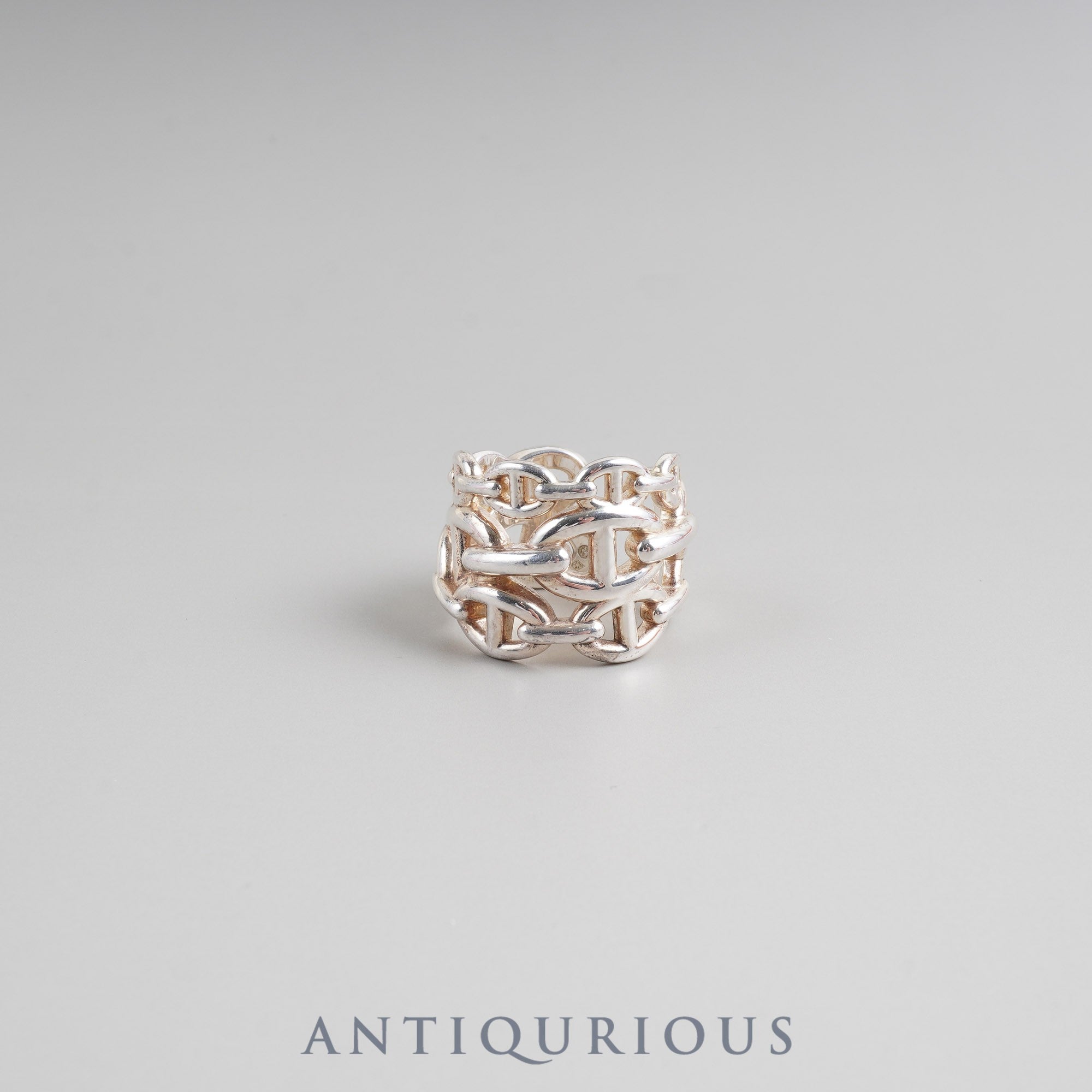 Hermes Ring Chaine d'Ancre Ancienne GM SV925 #54 Box 22 Years