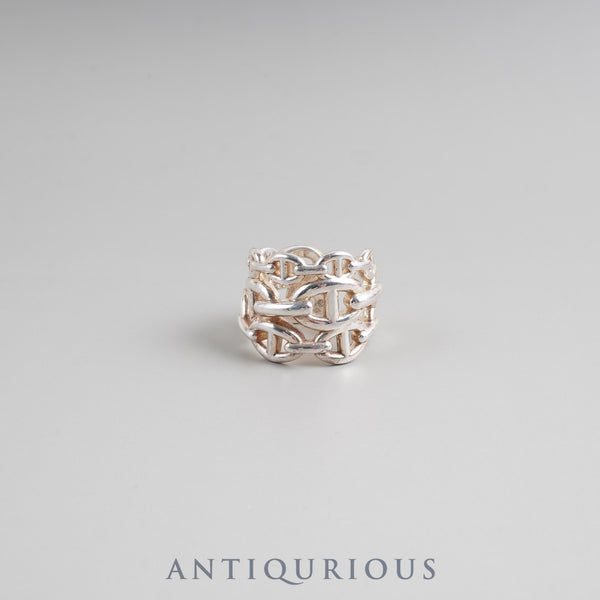 Hermes Ring Chaine d'Ancre Ancienne GM SV925 #54 Box 22 Years