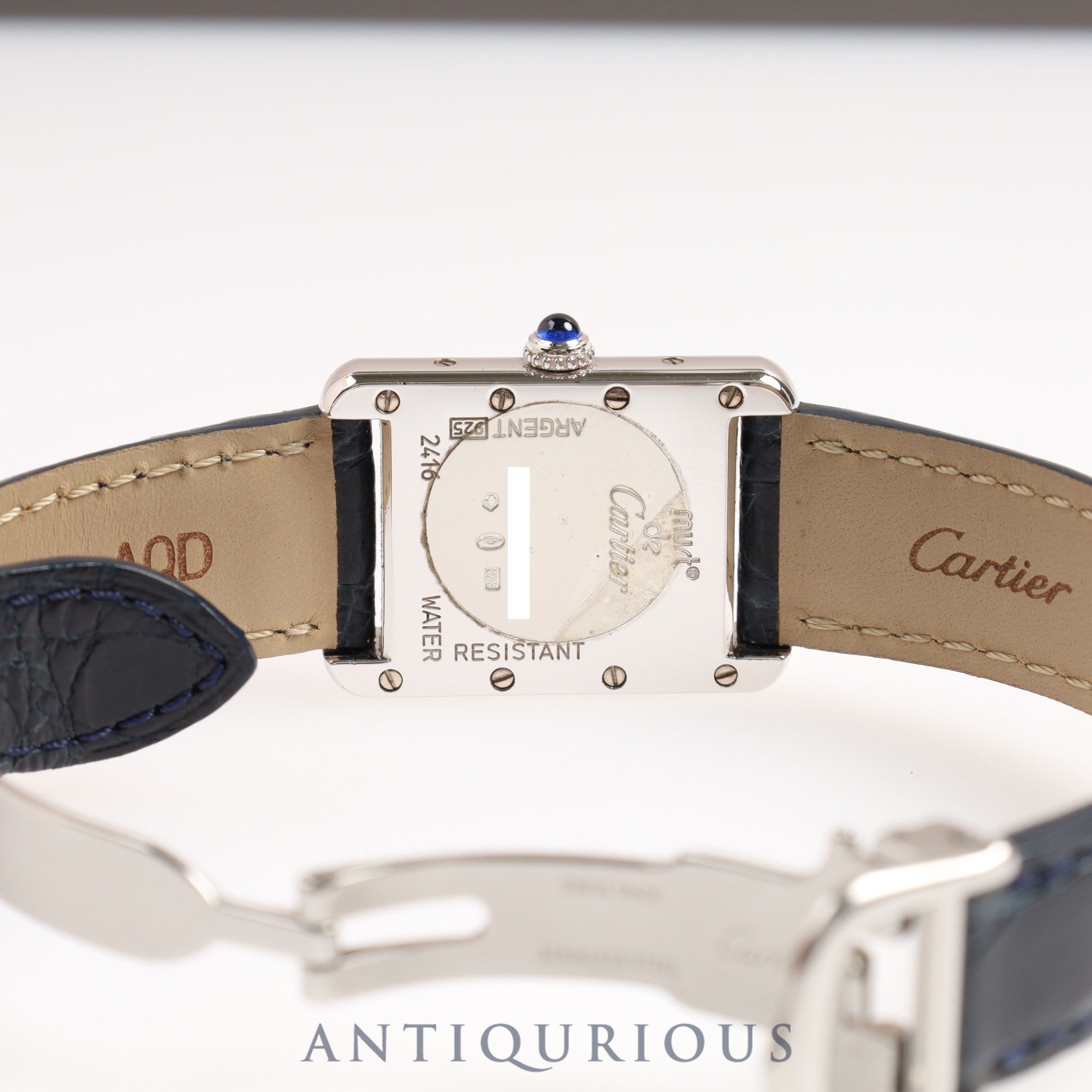 Cartier Must Tank MM QZ Silver Roman Box