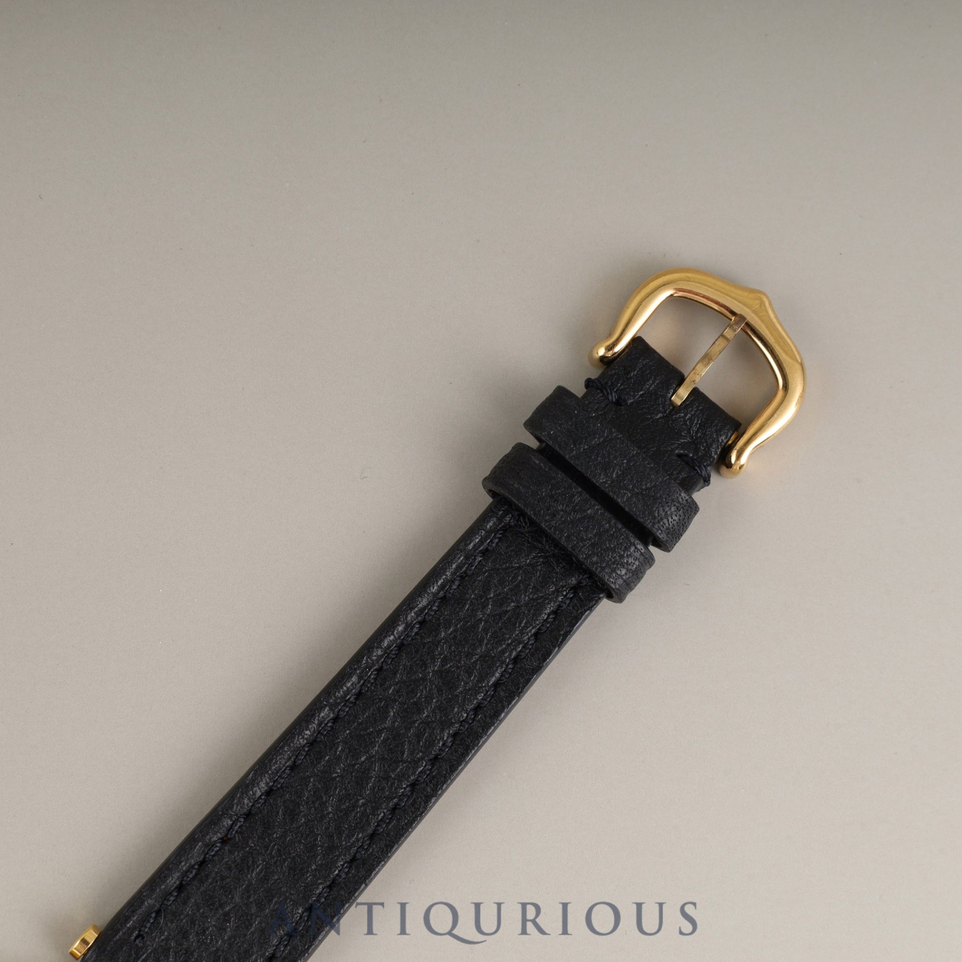 Cartier Must Vendôme VLC SM Quartz SV925 Leather Genuine Buckle (GP) Onyx Dial Box Booklet Tag Warranty (1985) Completely serviced at a Cartier boutique