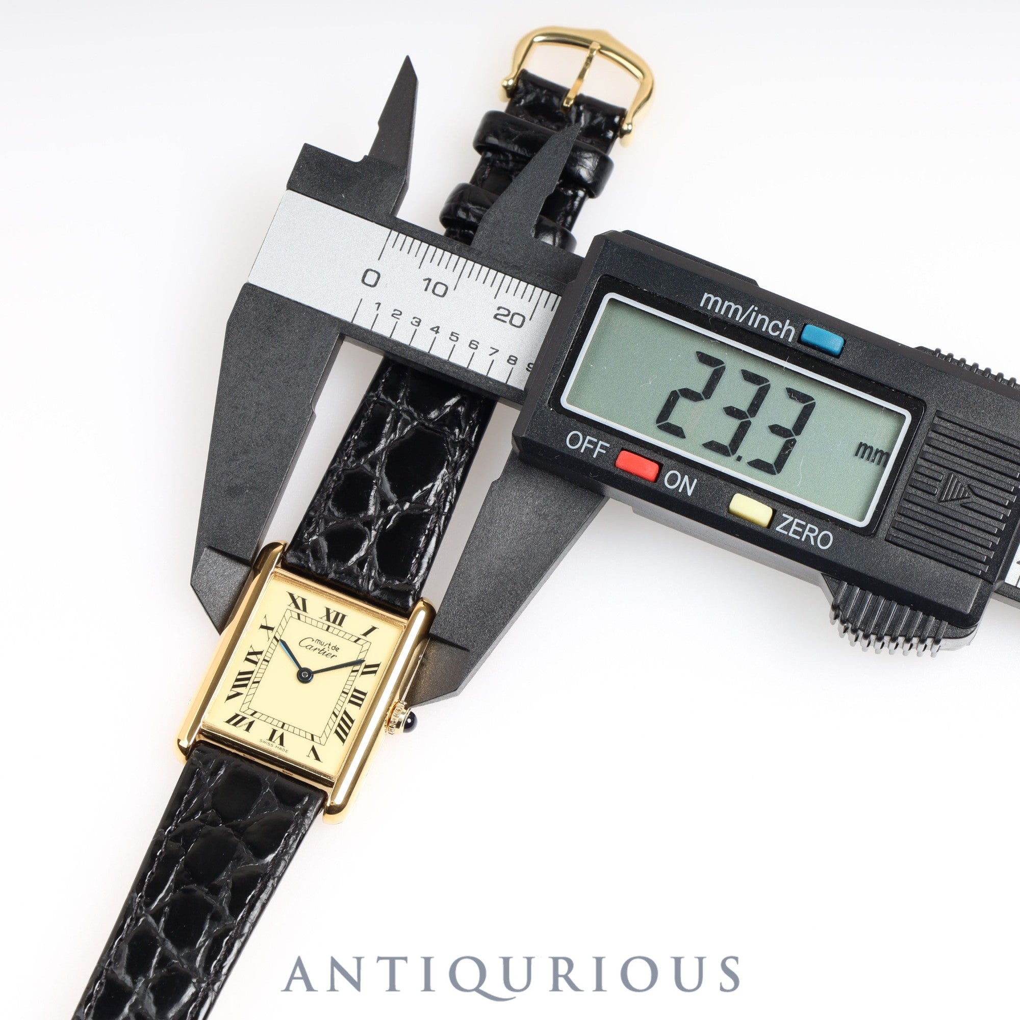 Cartier Must Tank LM QZ Ivory Roman SWISS MADE Dial Complete Service Completed